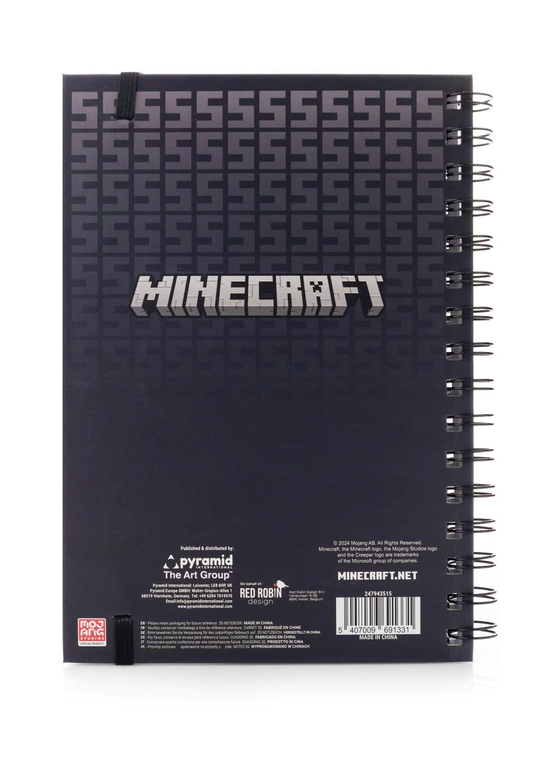 Minecraft 3D spiralni blok A5 fotografija izdelka