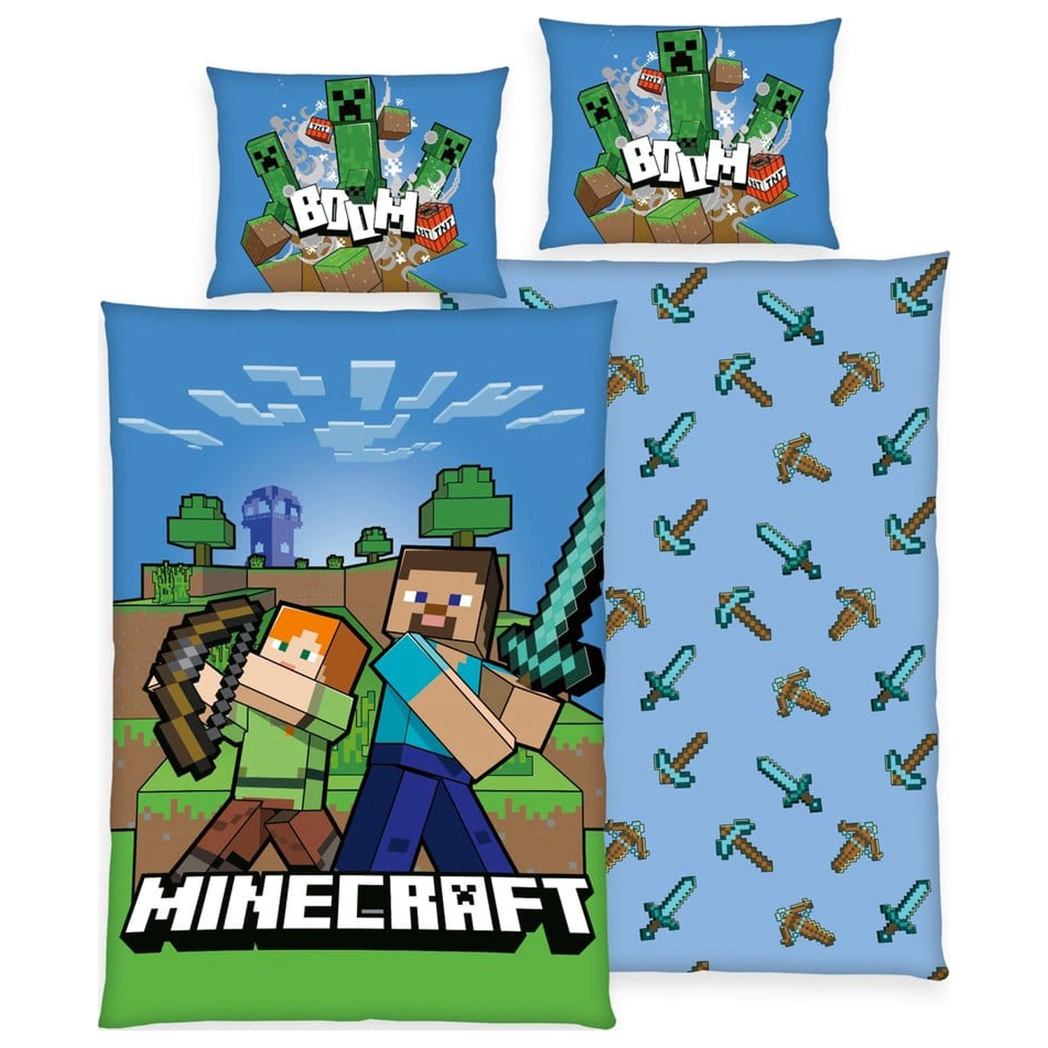 Minecraft posteljnina Boom fotografija izdelka