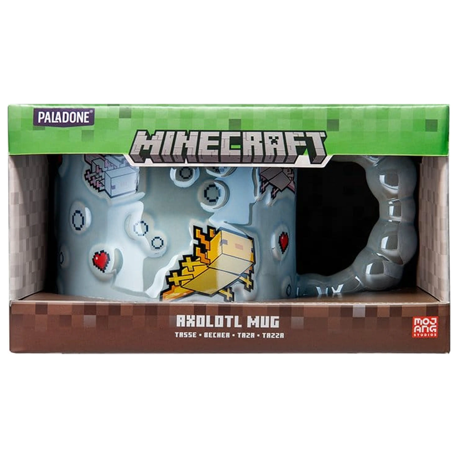 Minecraft Mug Axolotl oblika mehurčka fotografija izdelka