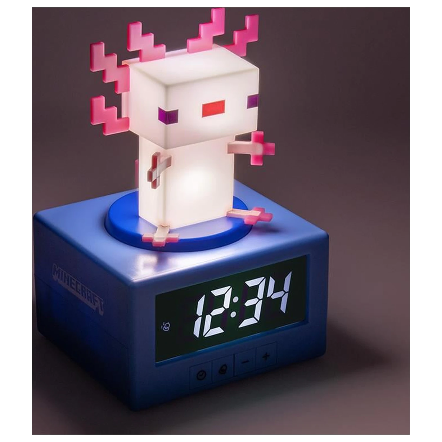 Minecraft Axolotl Ikona Svetilka Budilka 12cm fotografija izdelka
