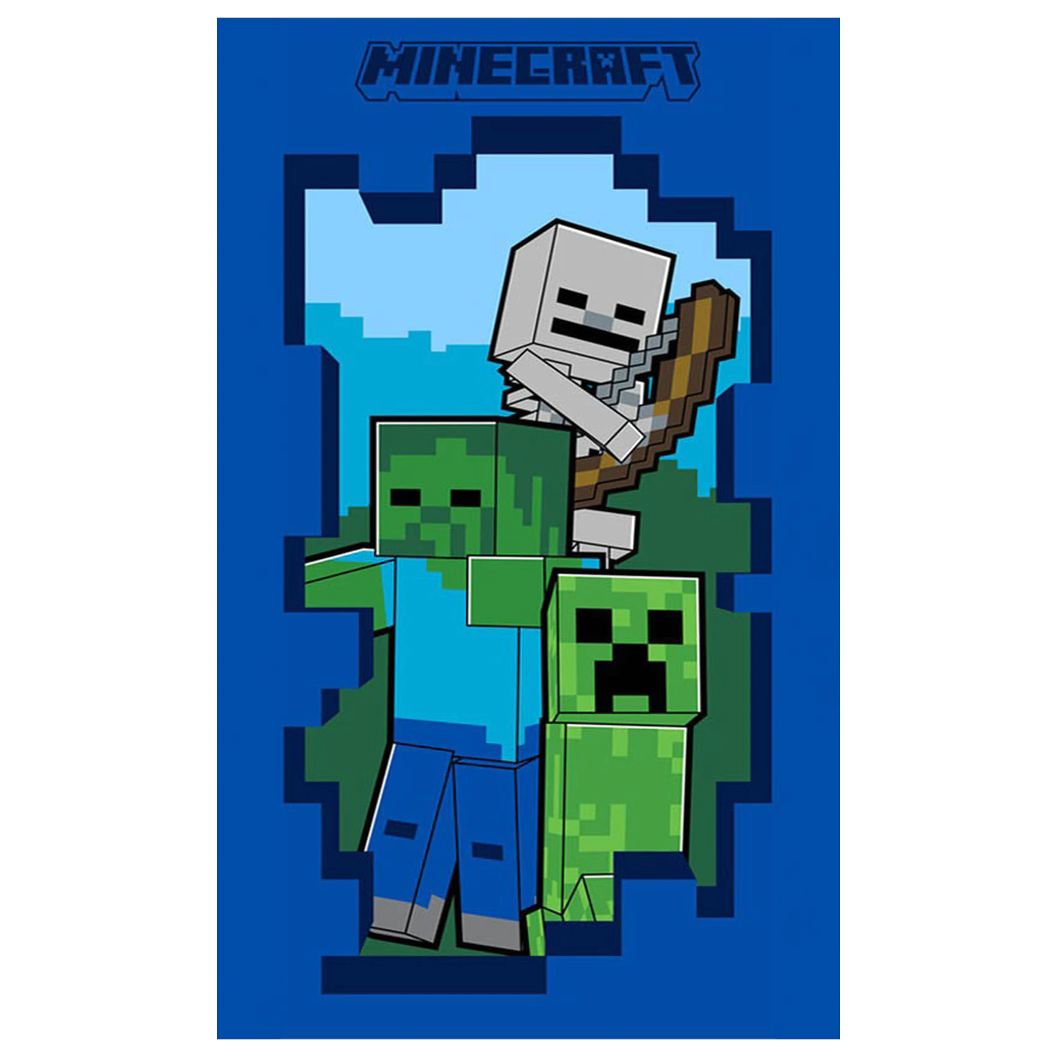 Minecraft Beware brisača za roke, brisača za obraz, brisača fotografija izdelka