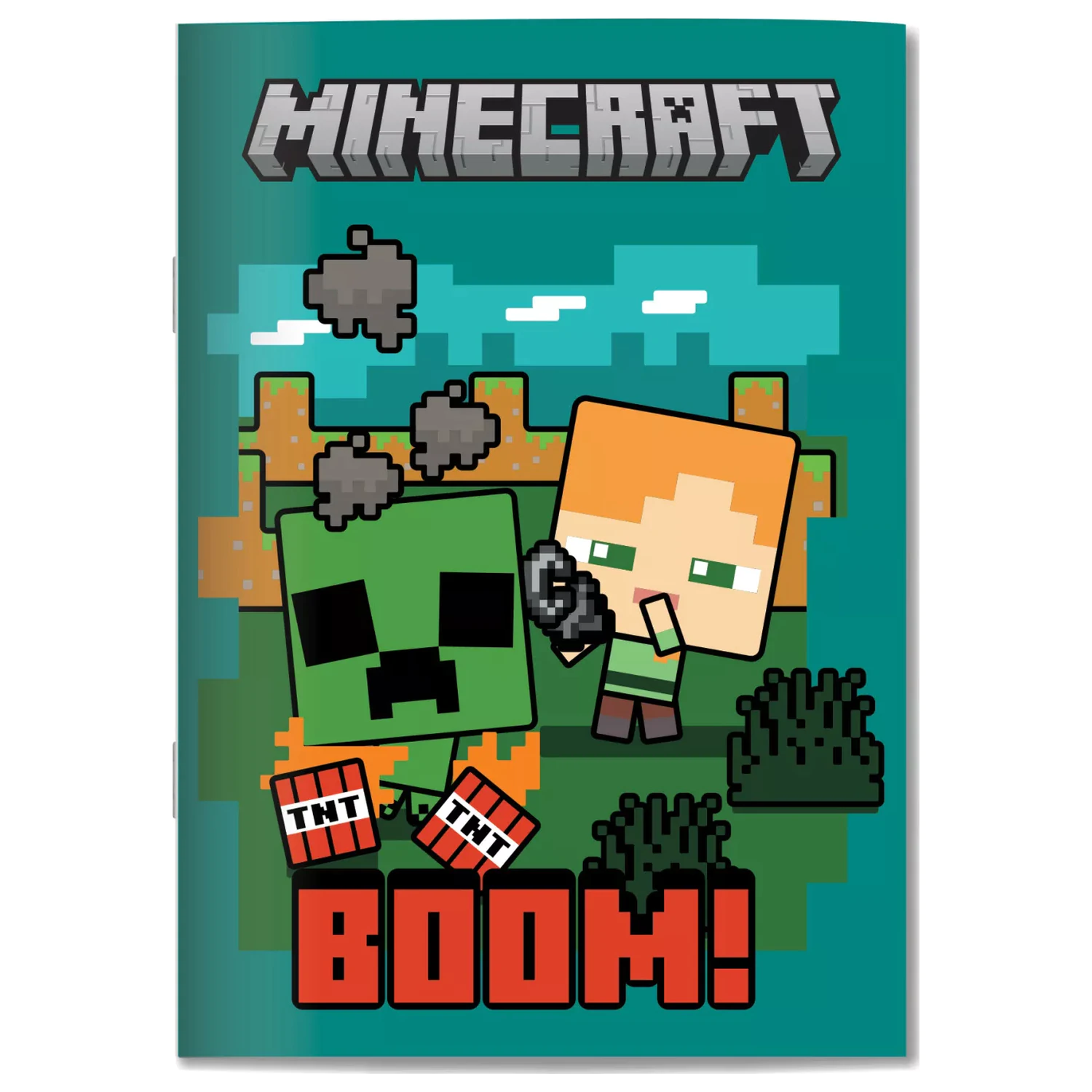 Minecraft Boom B/5 črtasti zvezek, 40 listov fotografija izdelka