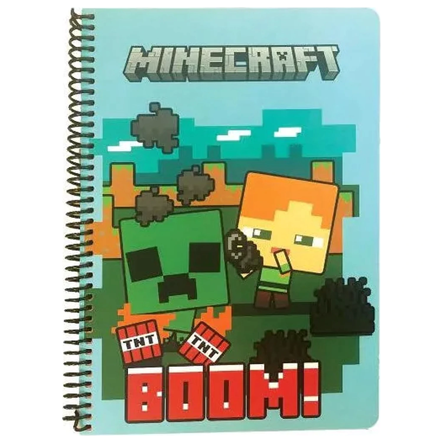 Minecraft Boom B/5 črtasti spiralni zvezek, 70 listov fotografija izdelka
