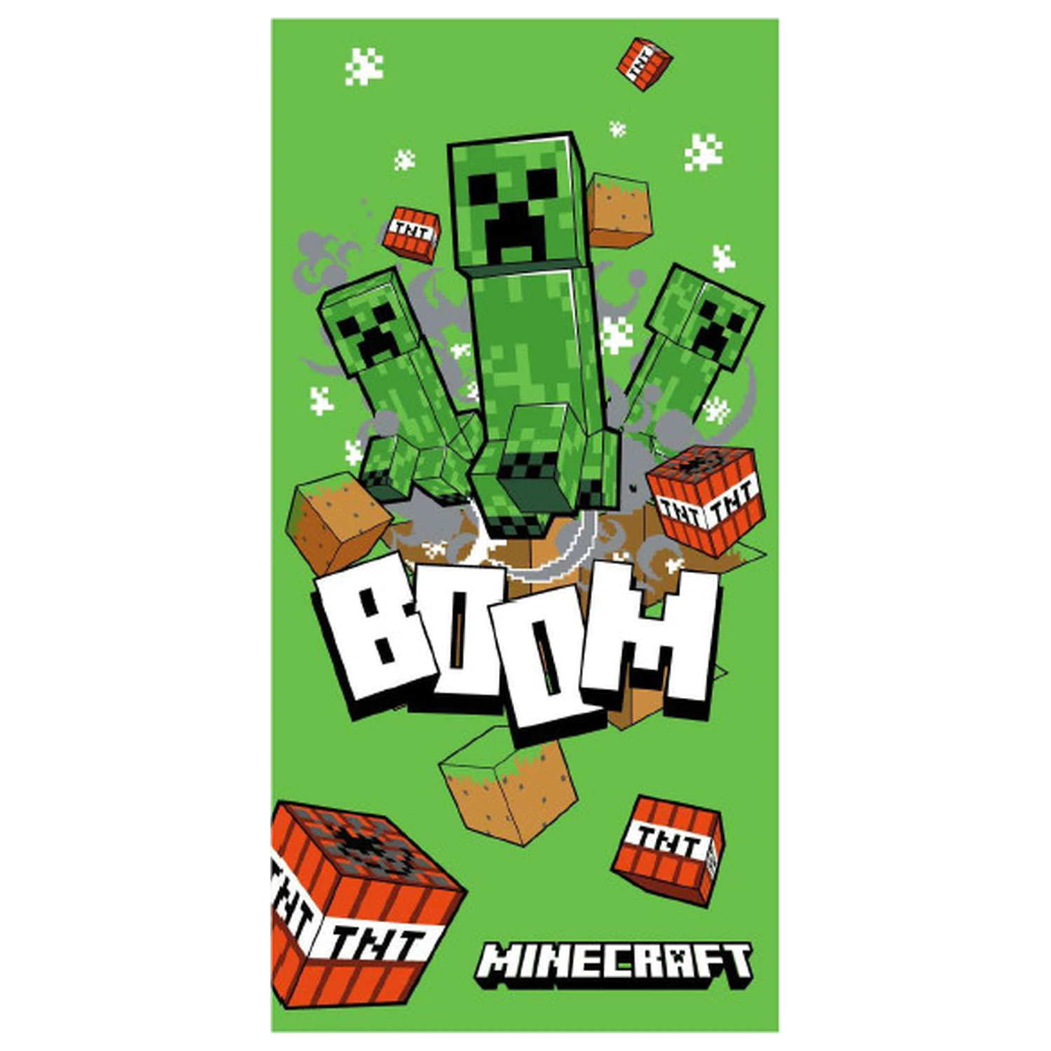 Minecraft Boom zelena brisača fotografija izdelka