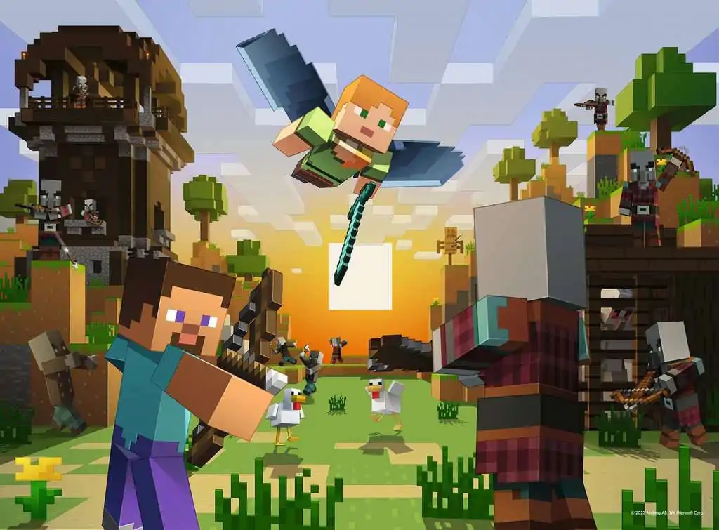 Minecraft otroške sestavljanke XXL Building an Adventure (150 kosov) fotografija izdelka