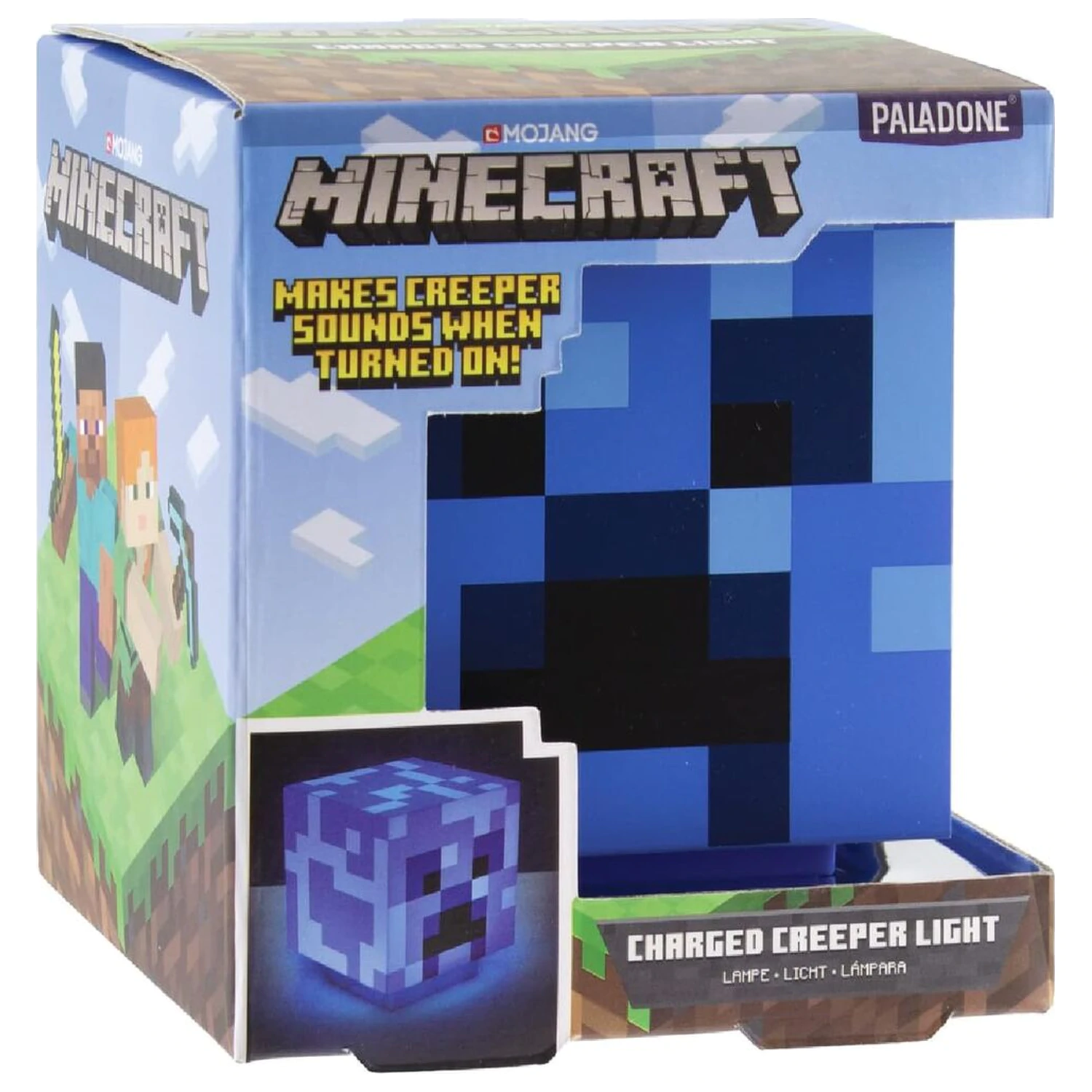 Minecraft Charged Creeper 3D zvočna svetilka fotografija izdelka