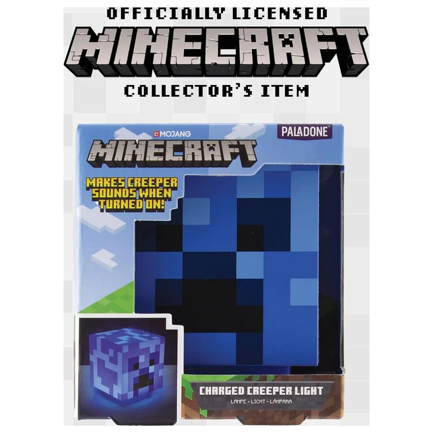 Minecraft Charged Creeper 3D zvočna svetilka fotografija izdelka