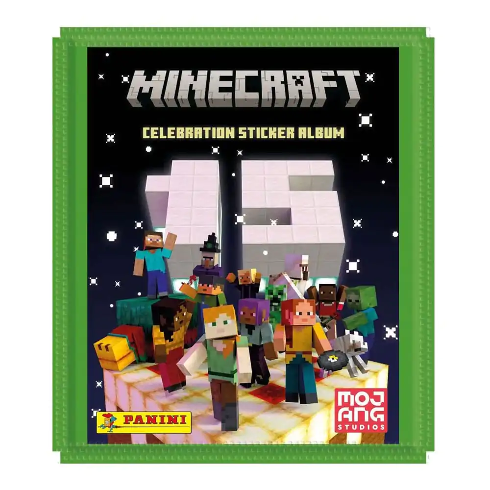 Minecraft Sticker Collection Eco-Blister 15th Anniversary Celebration *German Version* / Minecraft kolekcija nalepk Eco-Blister 15. obletnica *Nemška verzija* fotografija izdelka