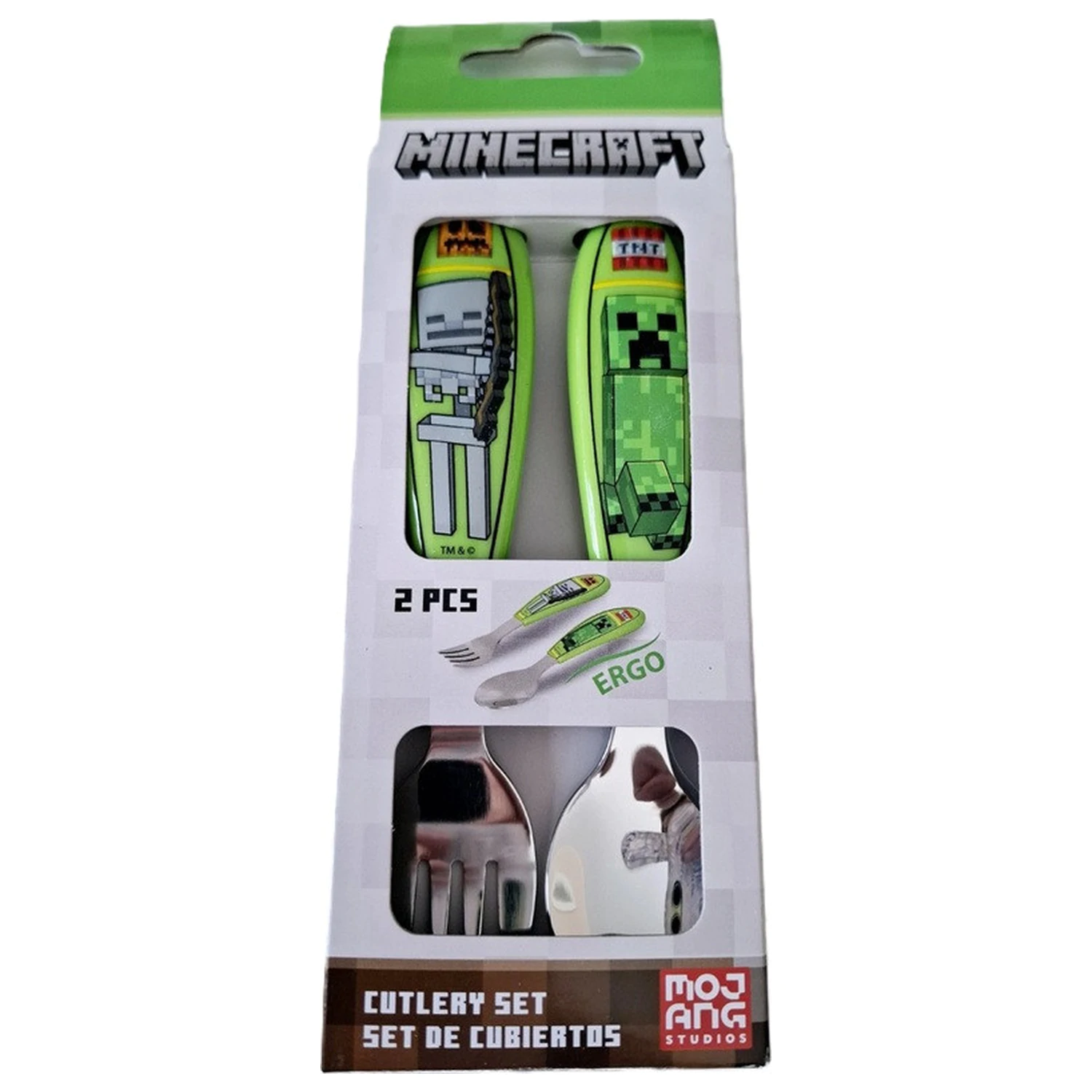 Minecraft Core Metal Ergo Set jedilnega pribora – 2 kosa fotografija izdelka