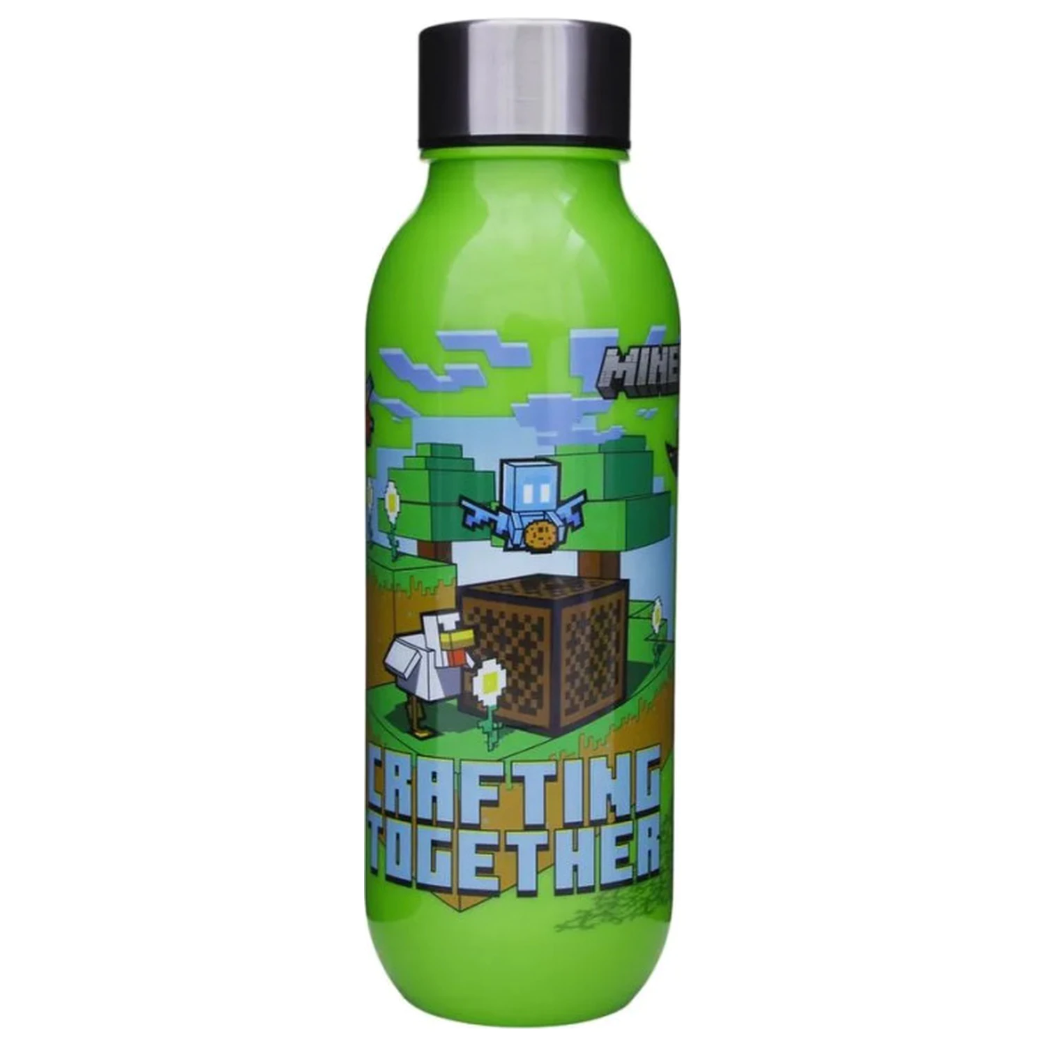 Minecraft Crafting plastična steklenica za vodo z navojnim pokrovčkom 640 ml fotografija izdelka