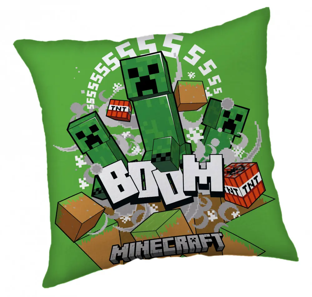 Minecraft Creeper Boom blazina, okrasna blazina 40*40 cm fotografija izdelka