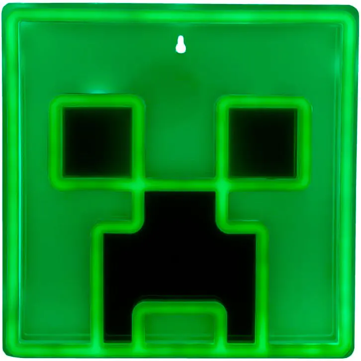 Minecraft Creeper LED stenska svetilka 25 cm fotografija izdelka