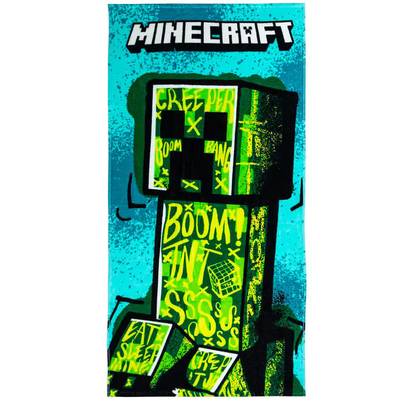 Minecraft Brisača Premium Creeper 70 x 140 cm fotografija izdelka