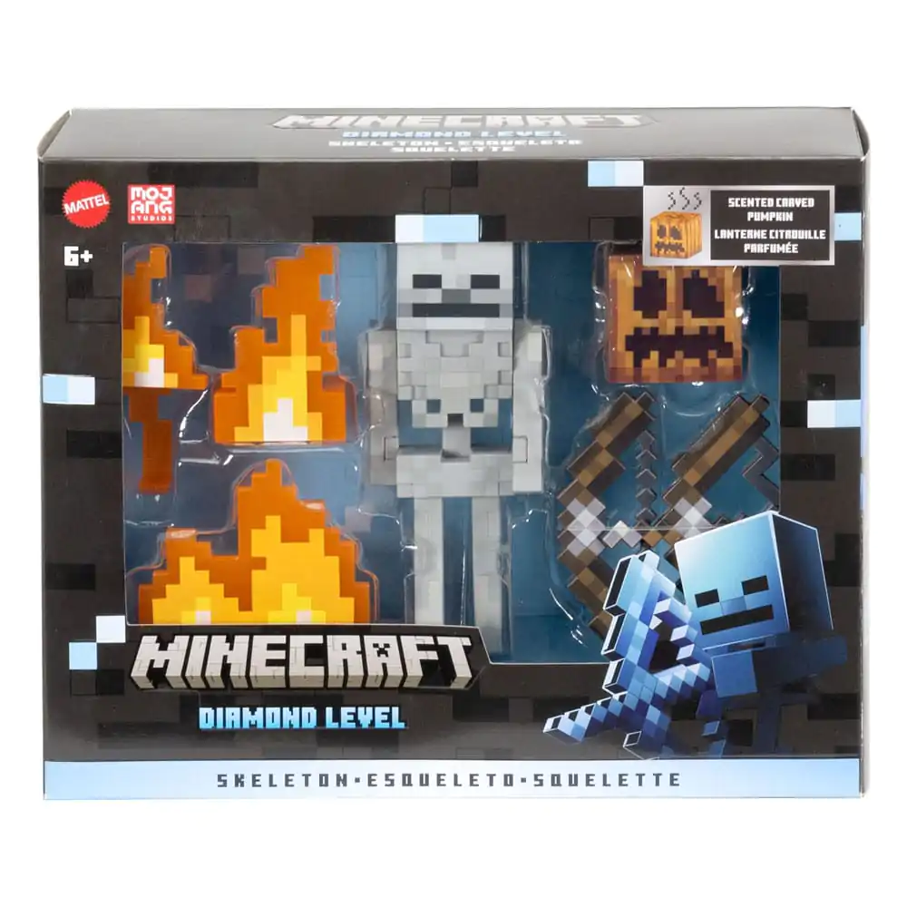 Minecraft Diamond Level Action Figura Okostnjak 14 cm fotografija izdelka