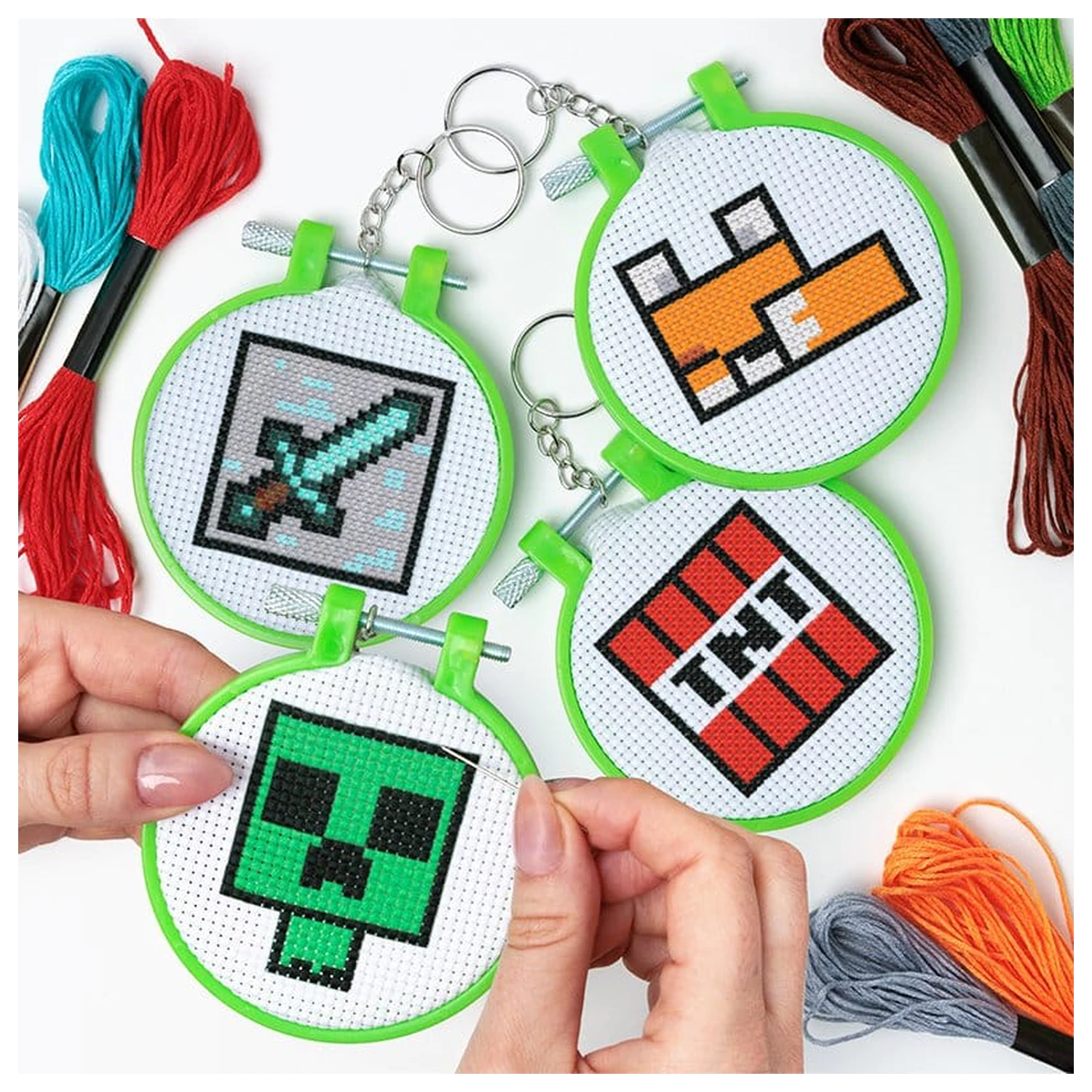 Minecraft DIY-obeski za ključe fotografija izdelka