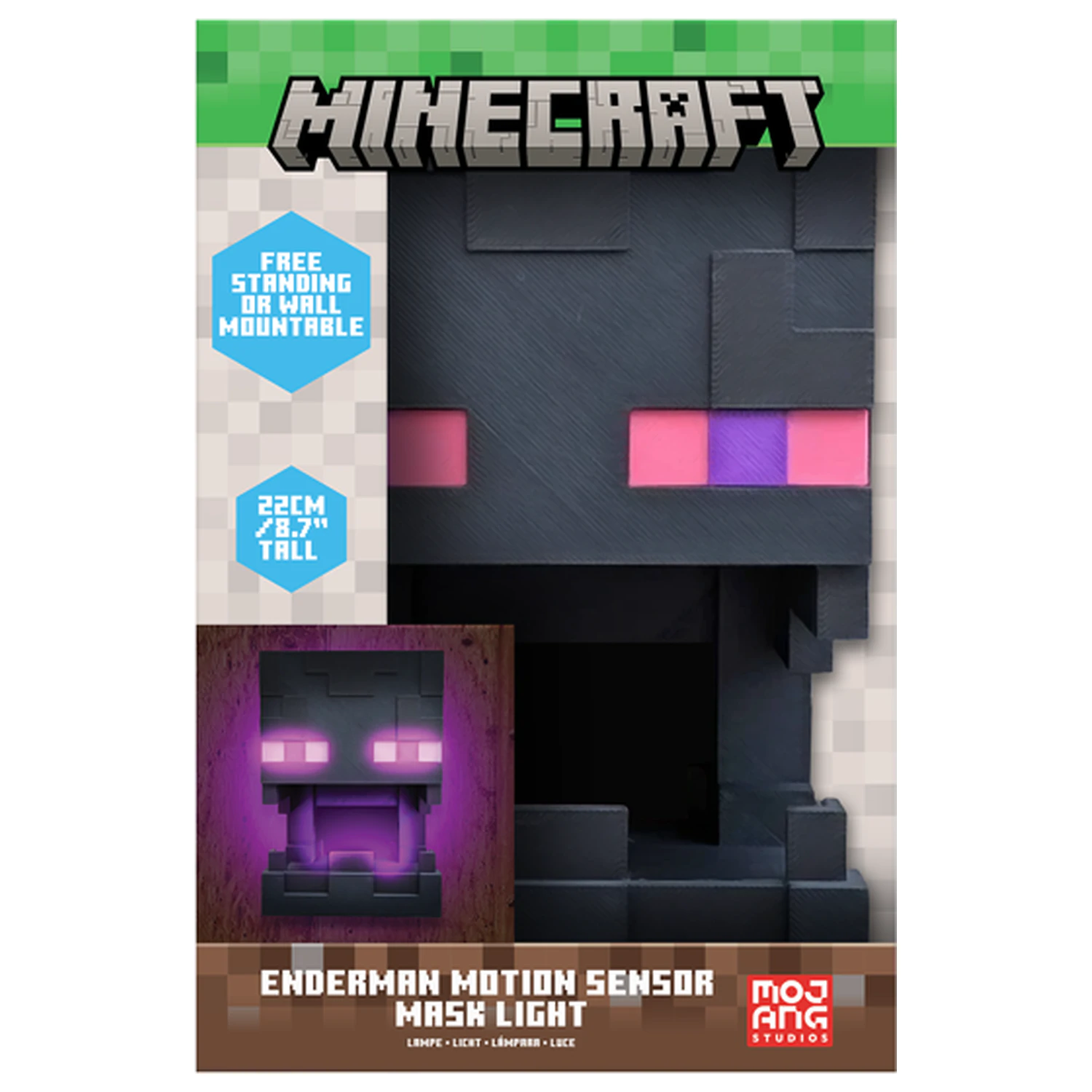 Minecraft Enderman Maska Svetlobni Senzor Gibanja fotografija izdelka