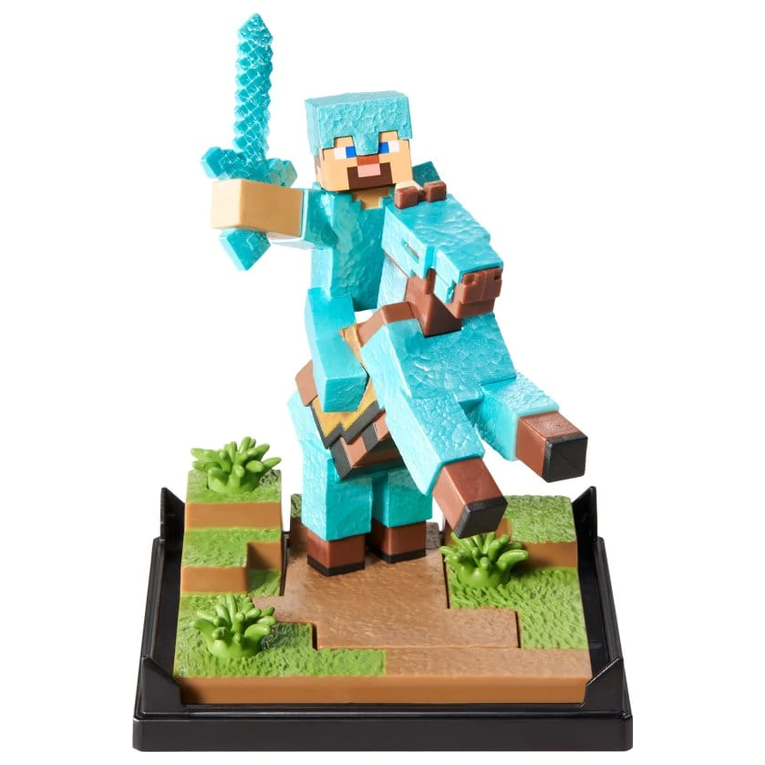 Minecraft Figura Diorama Diamond Armor Steve and Horse 18 cm fotografija izdelka