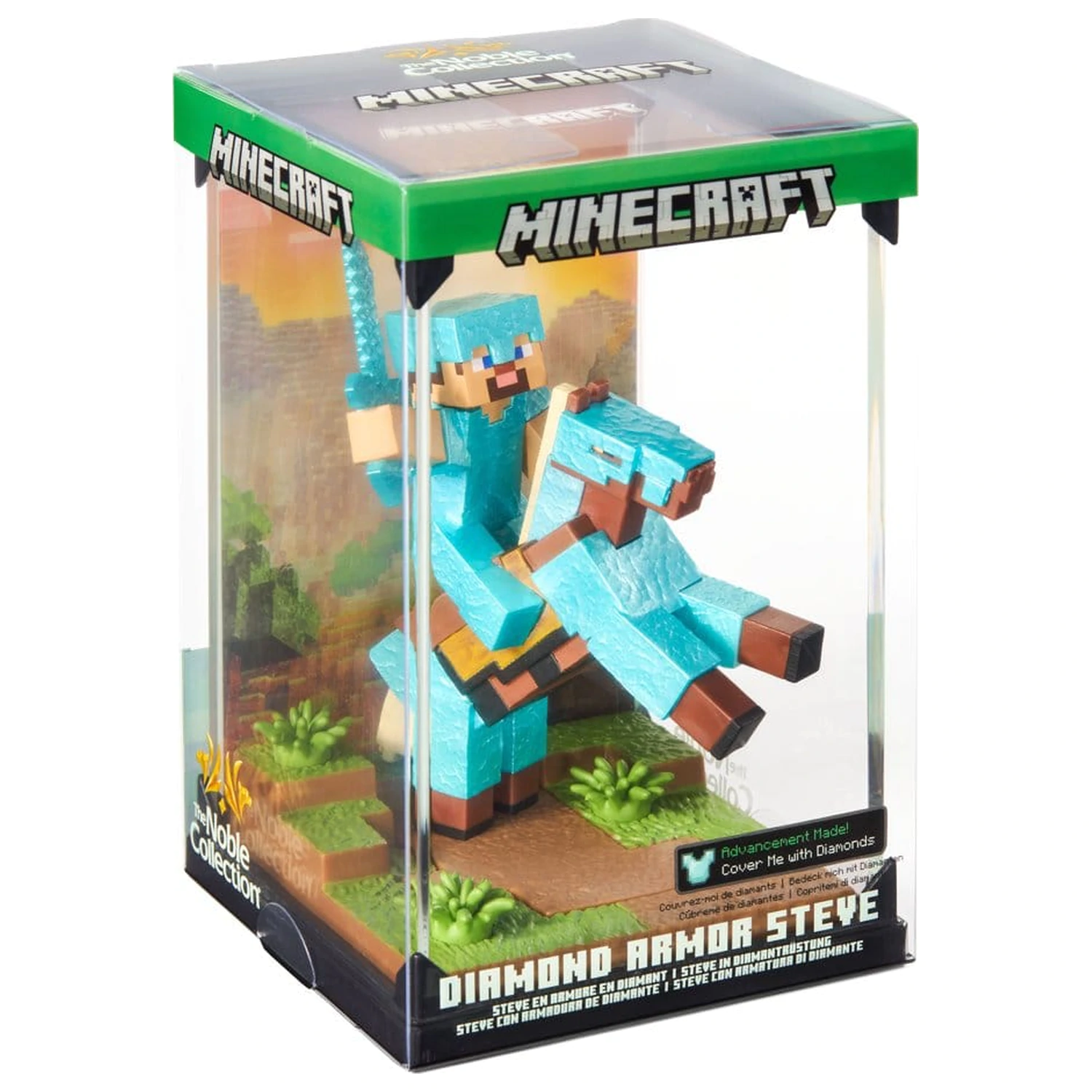 Minecraft Figura Diorama Diamond Armor Steve and Horse 18 cm fotografija izdelka