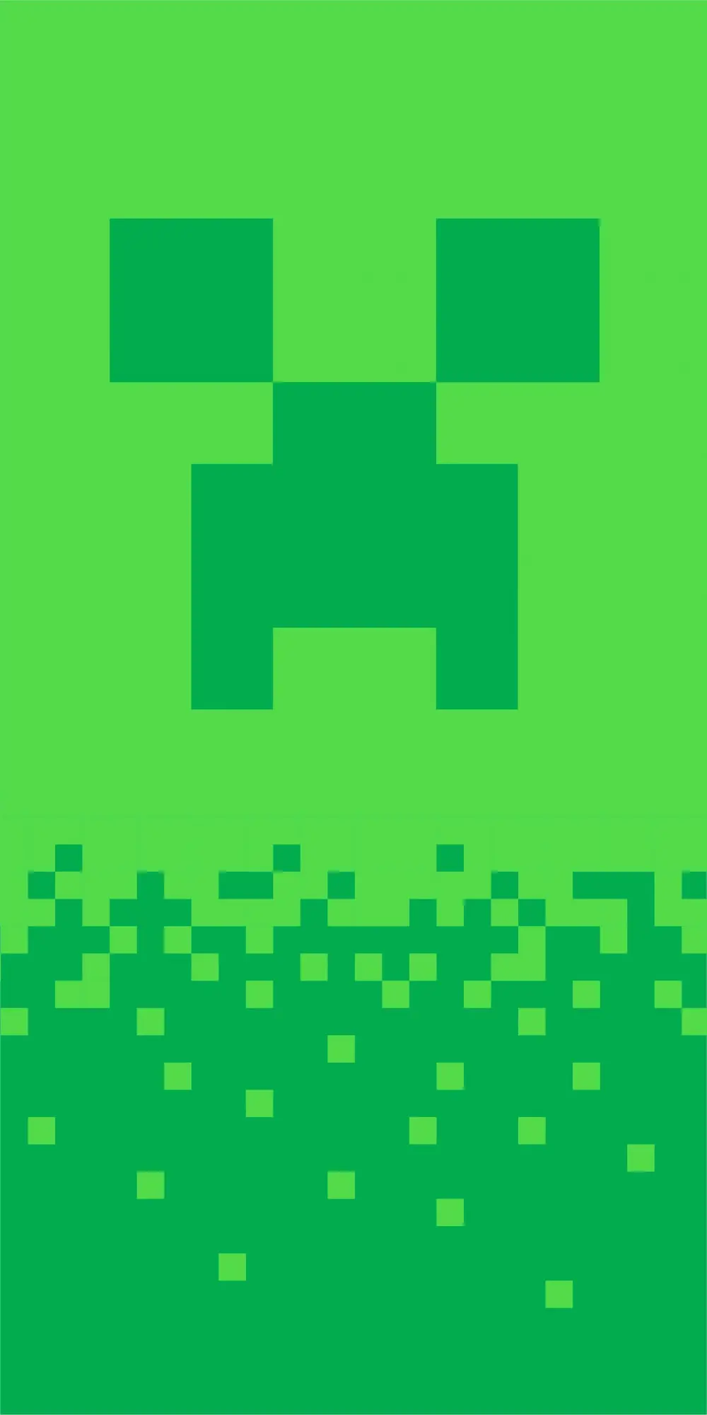 Minecraft brisača za kopanje, brisača za plažo Digital Creeper 70*140cm fotografija izdelka