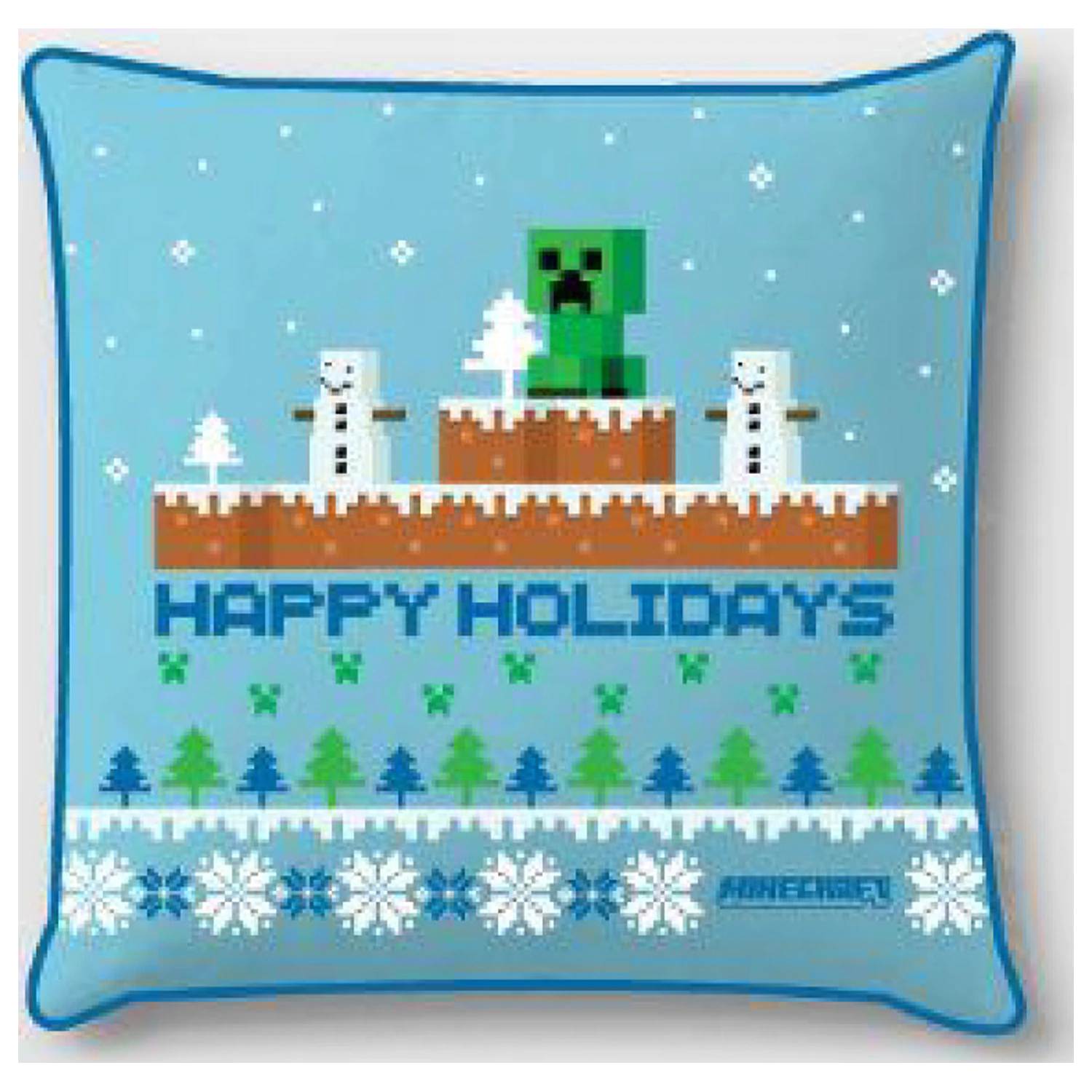 Minecraft Happy Holidays božična prevleka za vzglavnik fotografija izdelka
