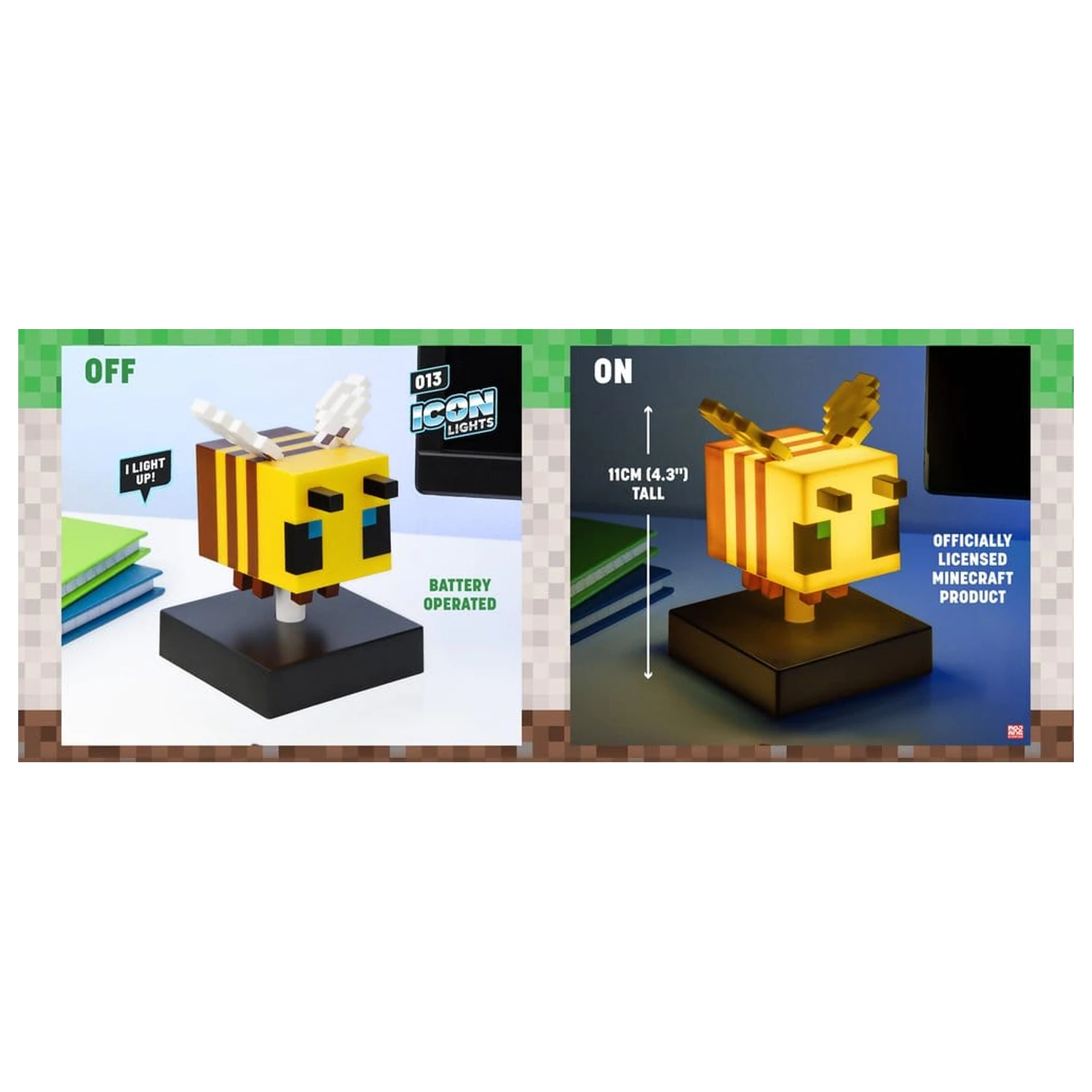 Minecraft Icon Light Bee svetilka 11 cm fotografija izdelka