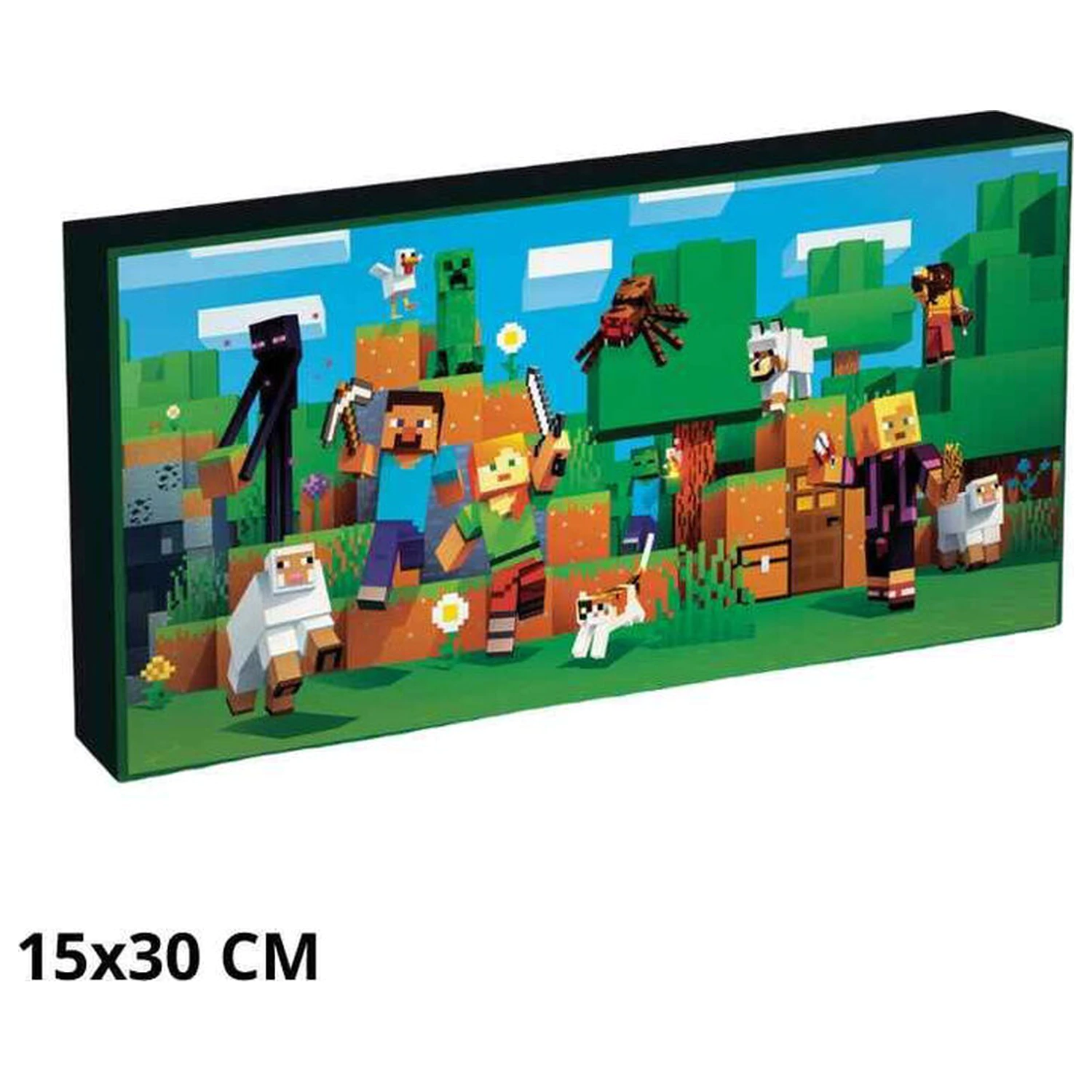 Minecraft svetleče se platno fotografija izdelka