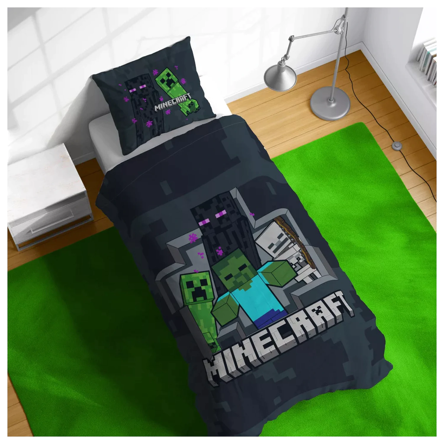 Minecraft Last Block Standing prevleka za odejo fotografija izdelka