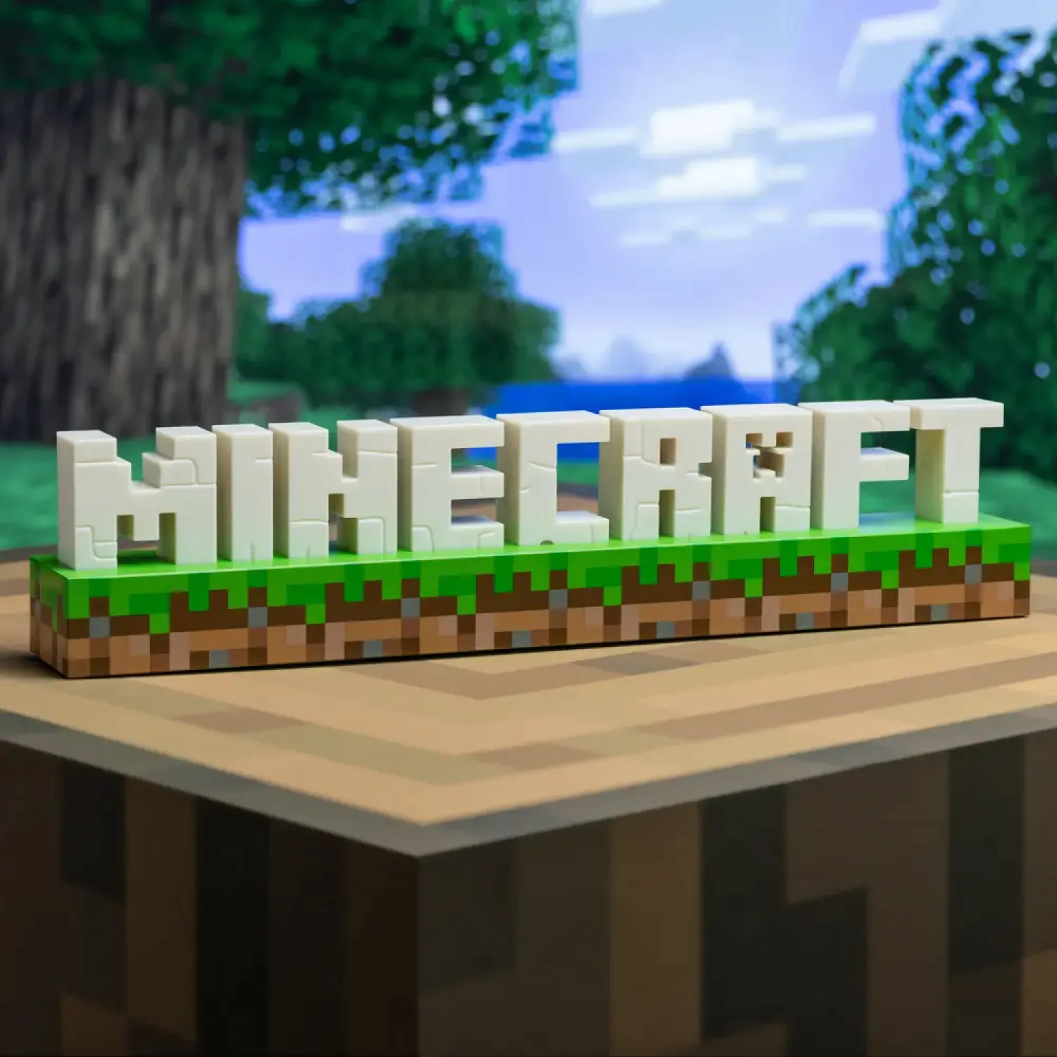 Minecraft Logo svetilka fotografija izdelka