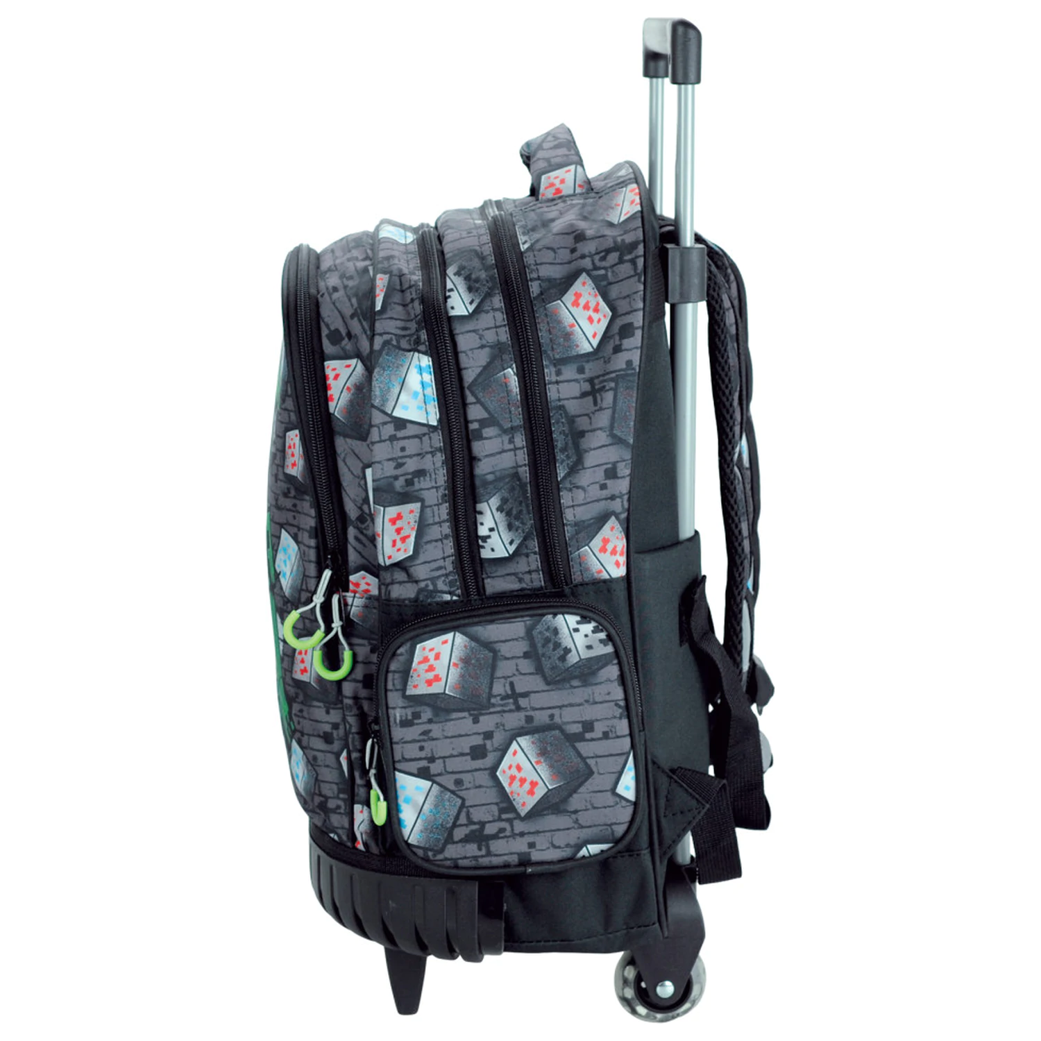 Minecraft Metro Art šolska torba na kolesih, torba 46 cm fotografija izdelka