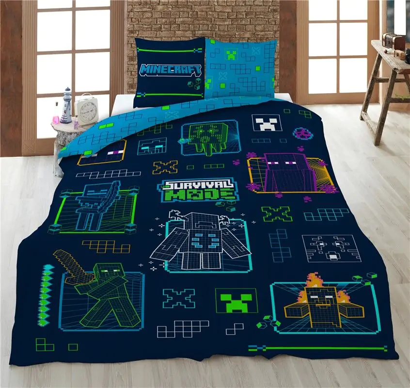 Minecraft prevleka za prešito odejo iz mikrovlaken, postelja 90cm fotografija izdelka