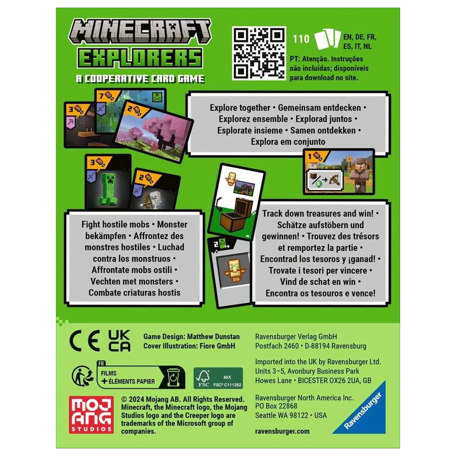MINECRAFT Minecraft Explorers kooperativna igra s kartami fotografija izdelka