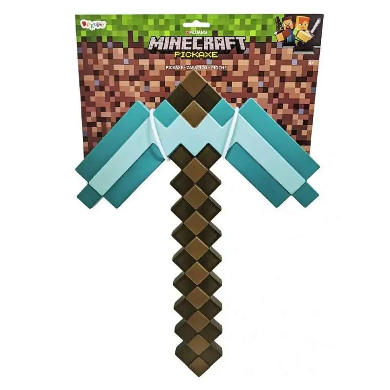 Minecraft plastična replika diamantnega kramp 40 cm fotografija izdelka