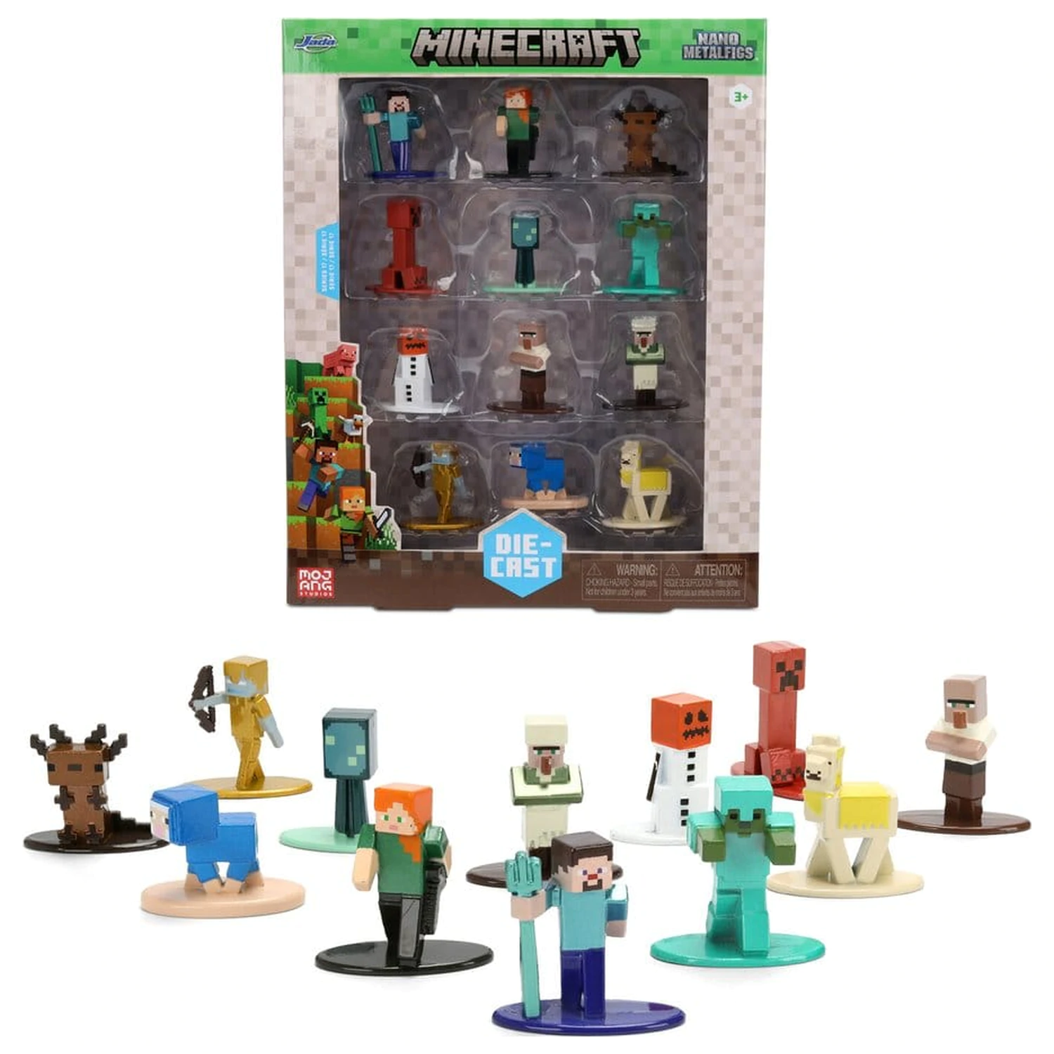 Minecraft Nano Metalfigs mini figure, paket 12 kosov fotografija izdelka