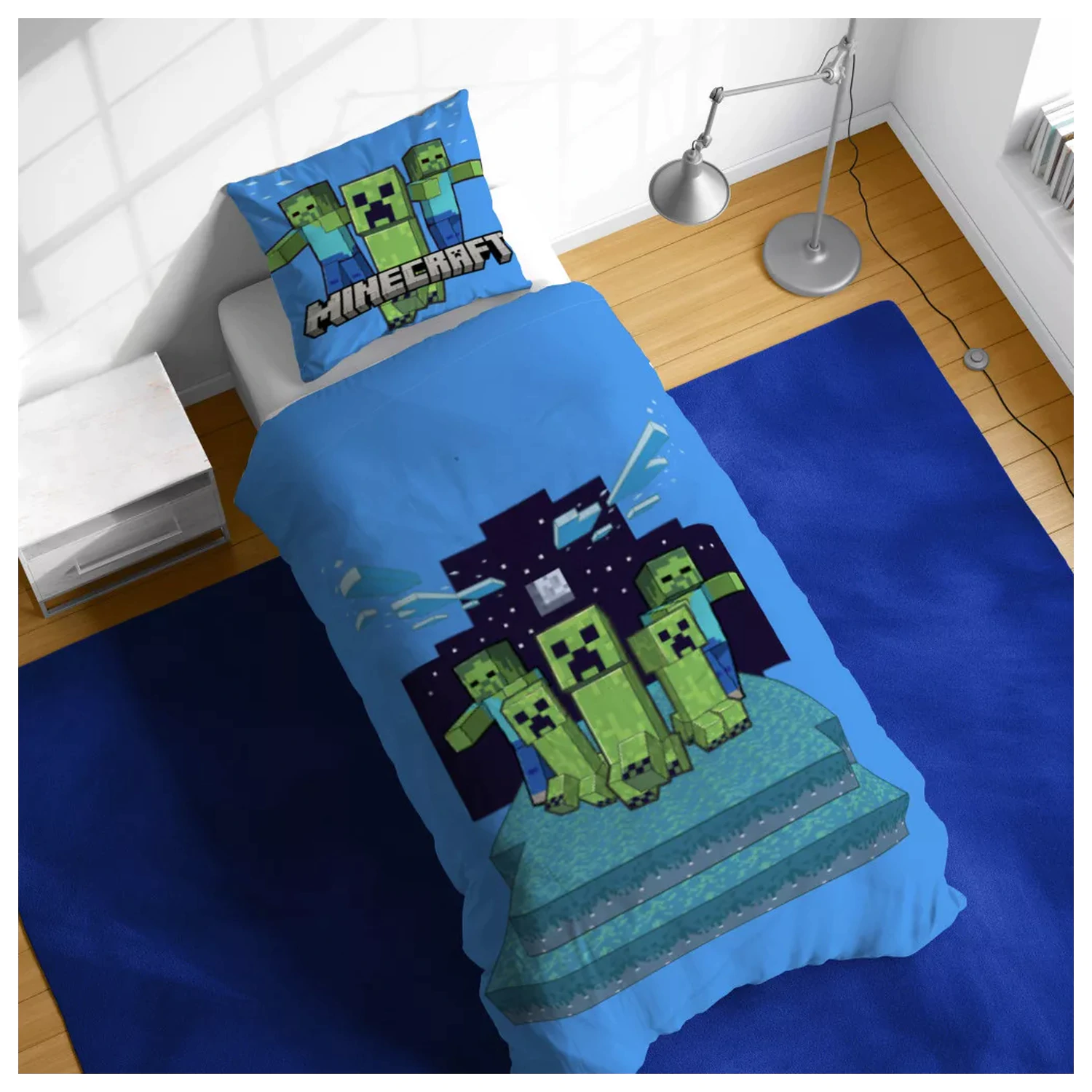 Minecraft Night Schemes prevleka za odejo fotografija izdelka