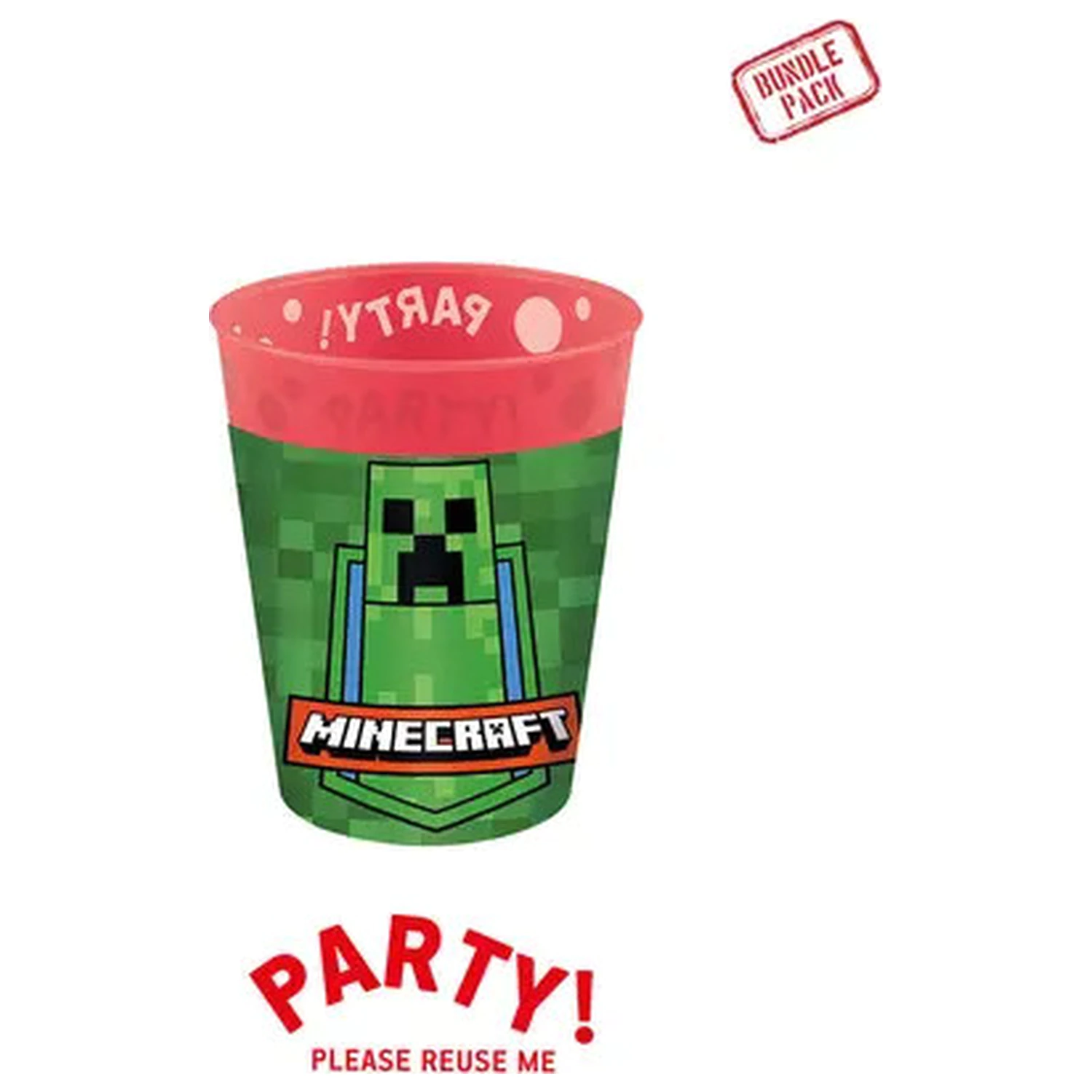 Minecraft Party micro premium plastični komplet skodelic 4 kos 250 ml fotografija izdelka
