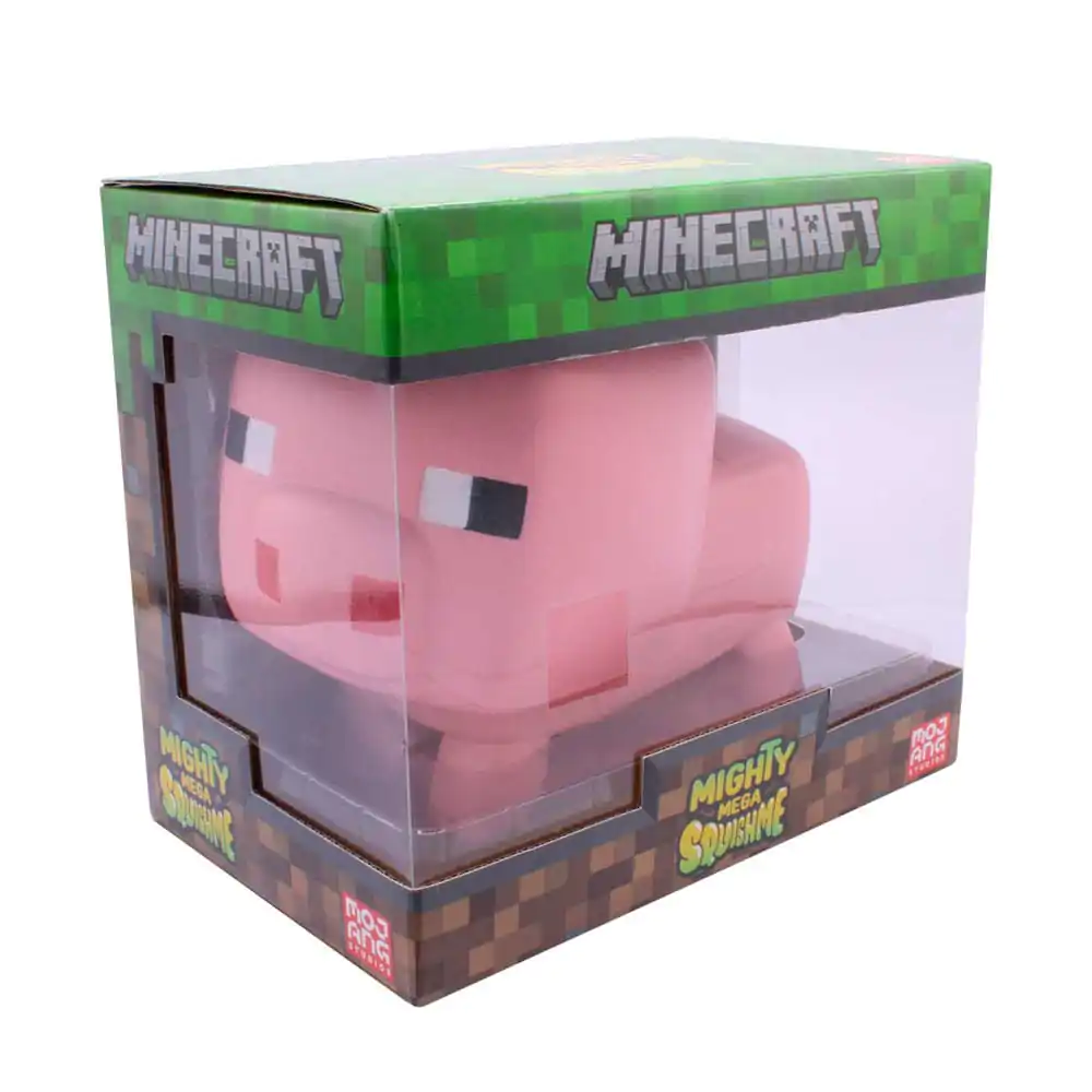 Minecraft Mighty Mega Squishme Antistresna figura Prašič 25 cm fotografija izdelka