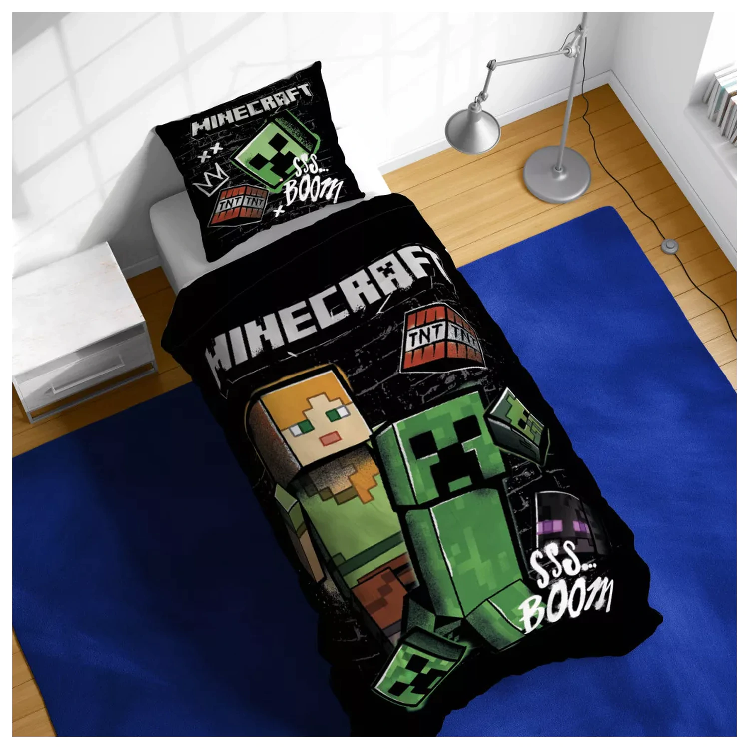 Minecraft Pixel Paradox prevleka za odejo fotografija izdelka