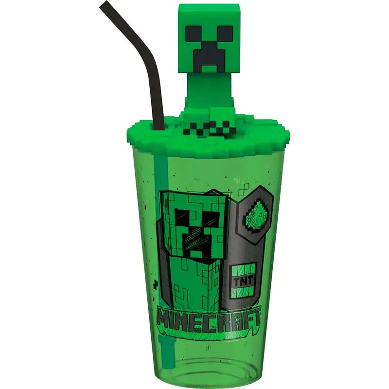 Minecraft 3D topper trsni kozarec 500 ml fotografija izdelka