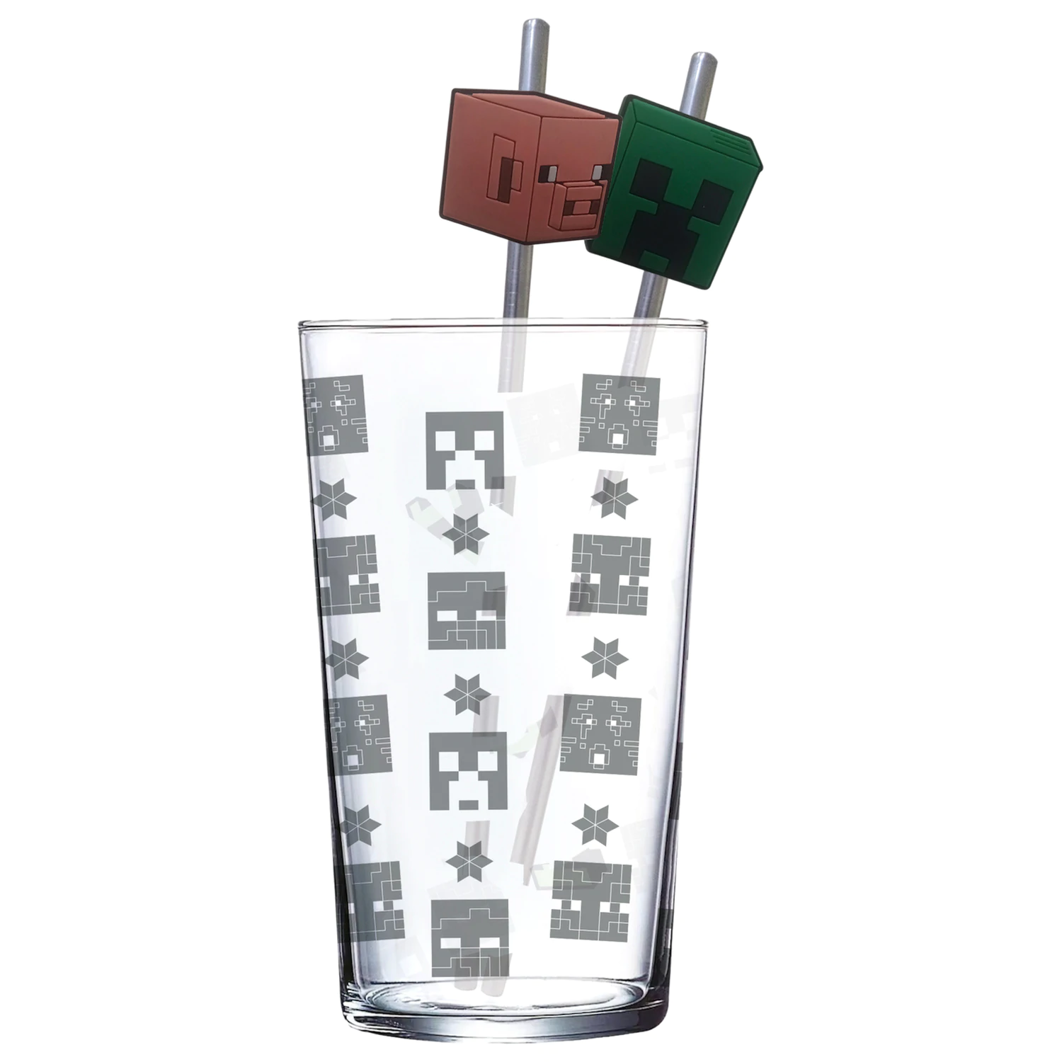 Minecraft Steklen Kozarec s Slamicami fotografija izdelka