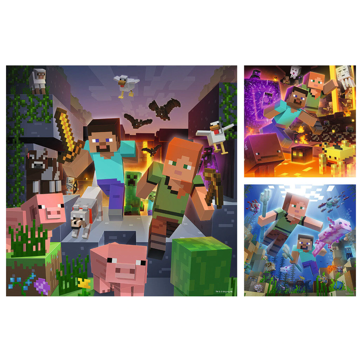 Minecraft uganka 3x49 kosov fotografija izdelka