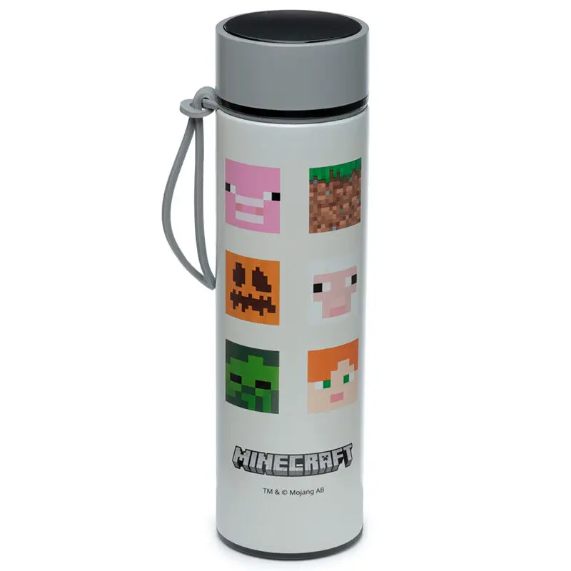 Minecraft termos steklenica iz nerjavečega jekla s termometrom 450ml fotografija izdelka