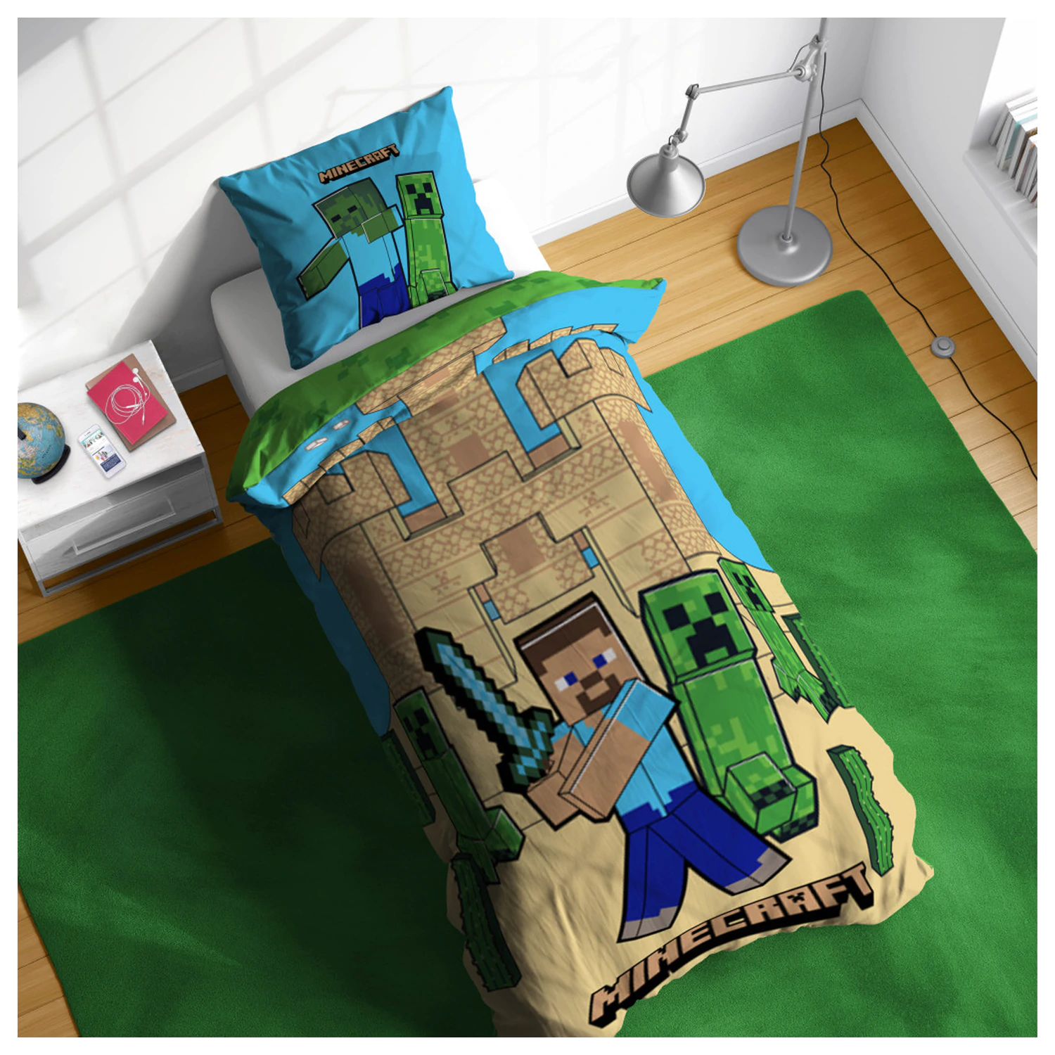 Minecraft Peščeni gradovi prevleka za odejo fotografija izdelka