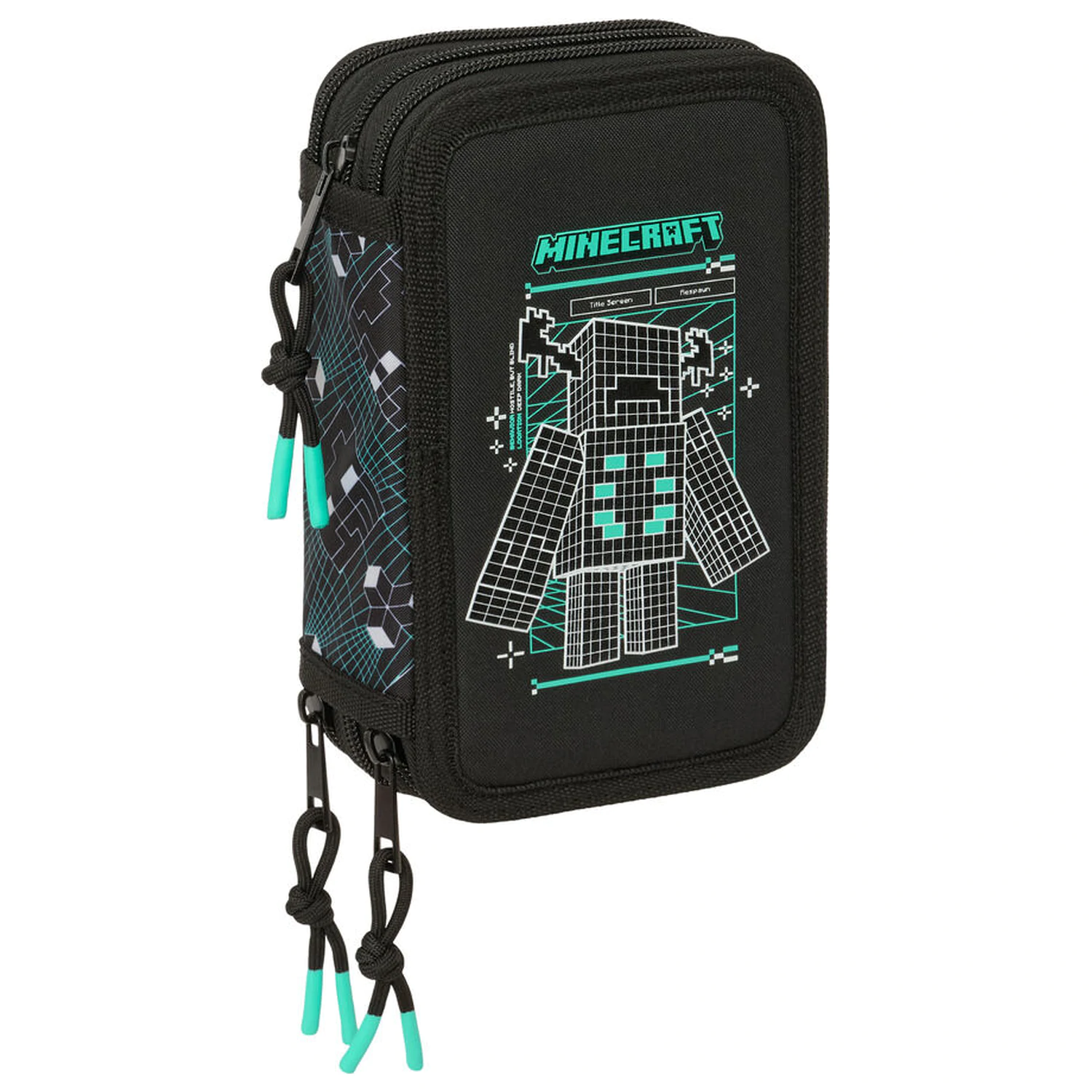 Minecraft zaslon trojni peresnik etui 37 kosov fotografija izdelka