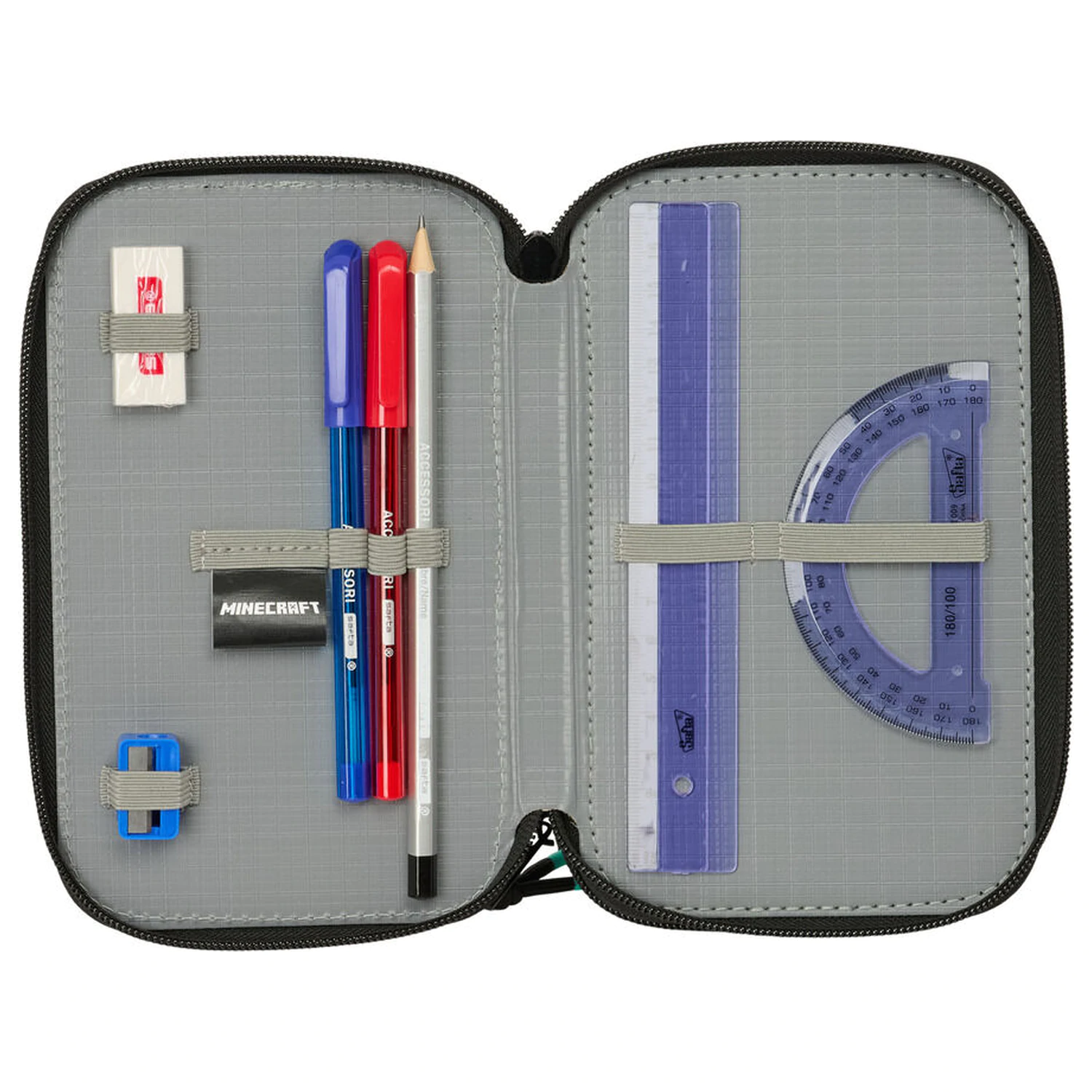 Minecraft zaslon trojni peresnik etui 37 kosov fotografija izdelka