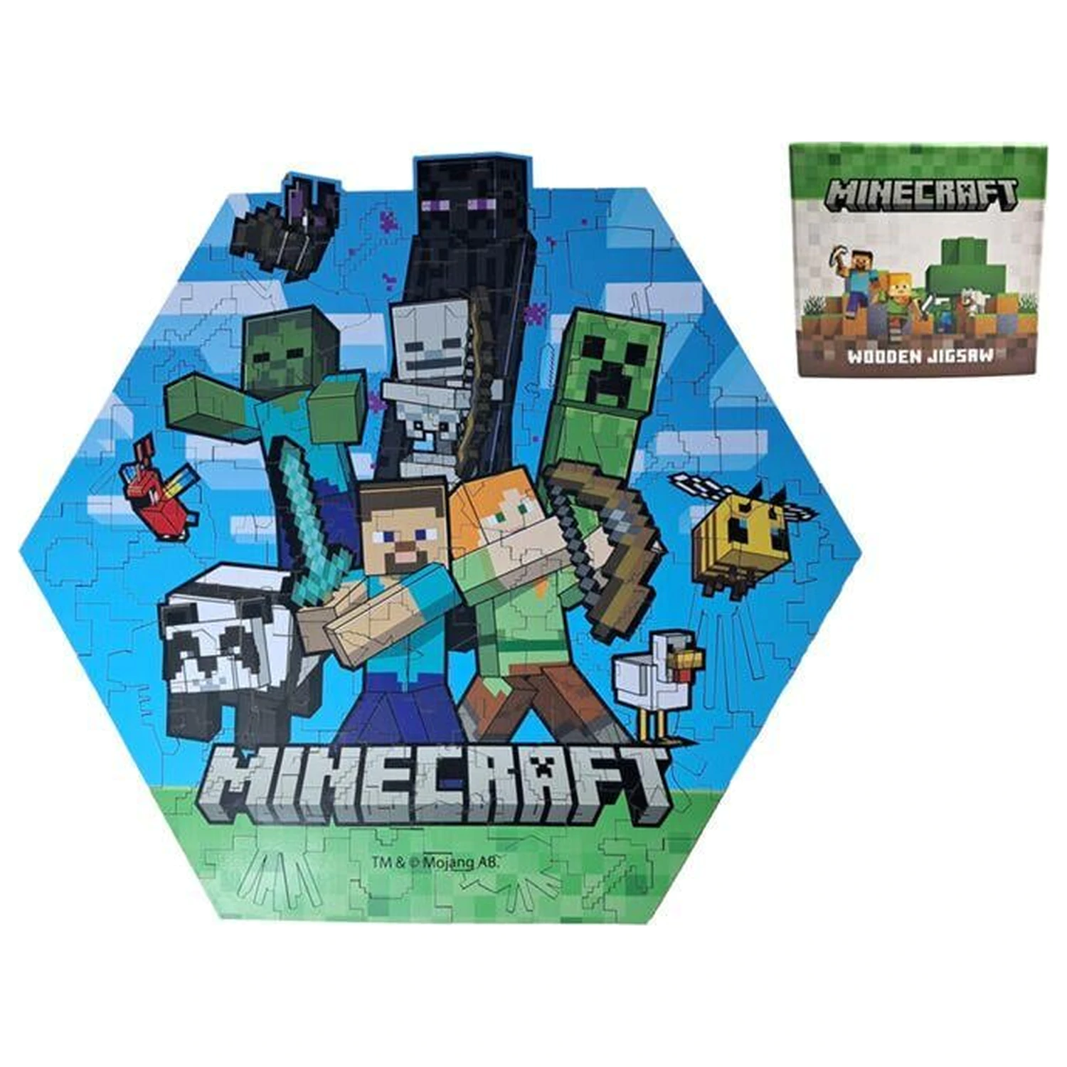 Minecraft Shaped sestavljanka, 130 kosov fotografija izdelka