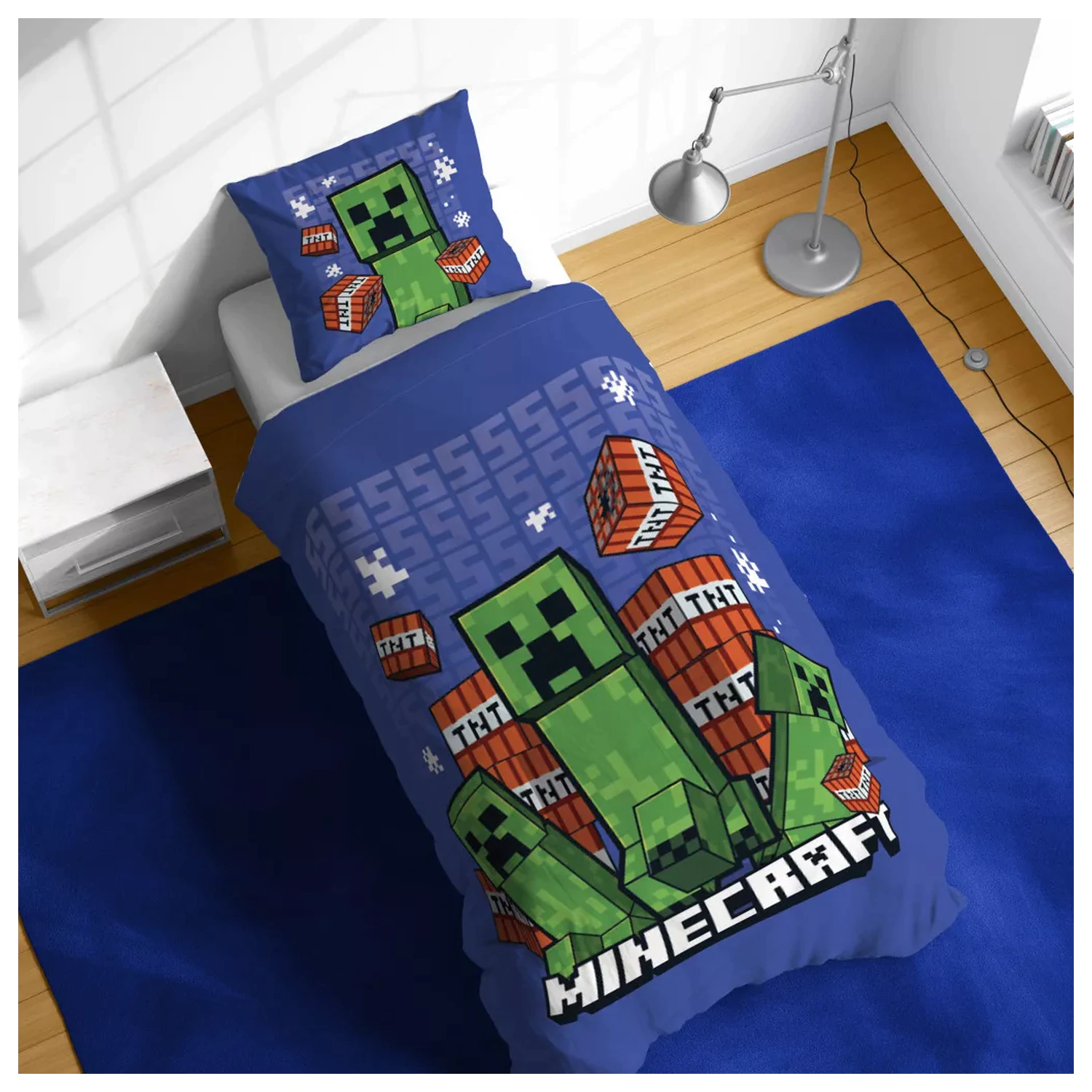 Minecraft Survive the Spiral prevleka za odejo fotografija izdelka