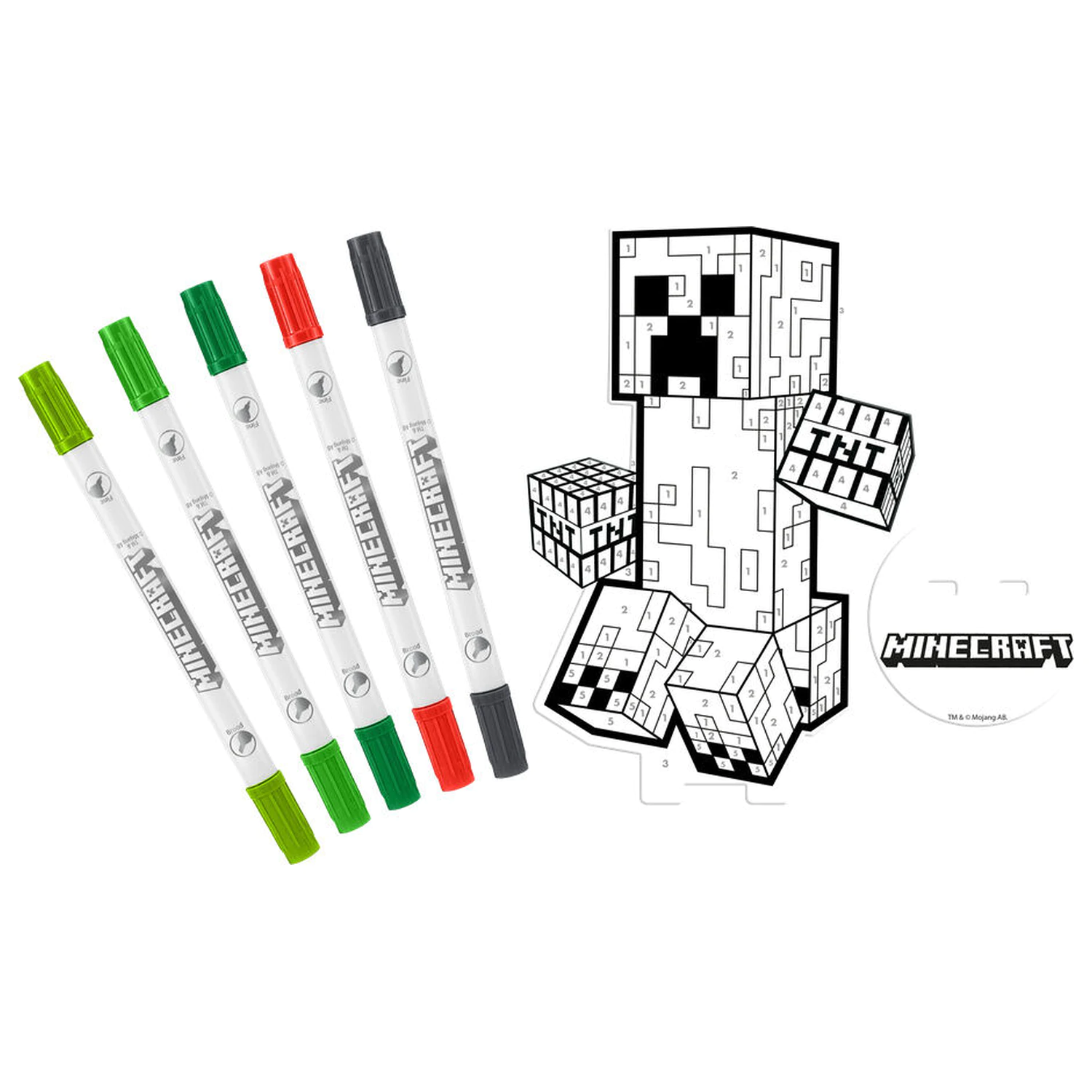 Minecraft set za barvanje fotografija izdelka