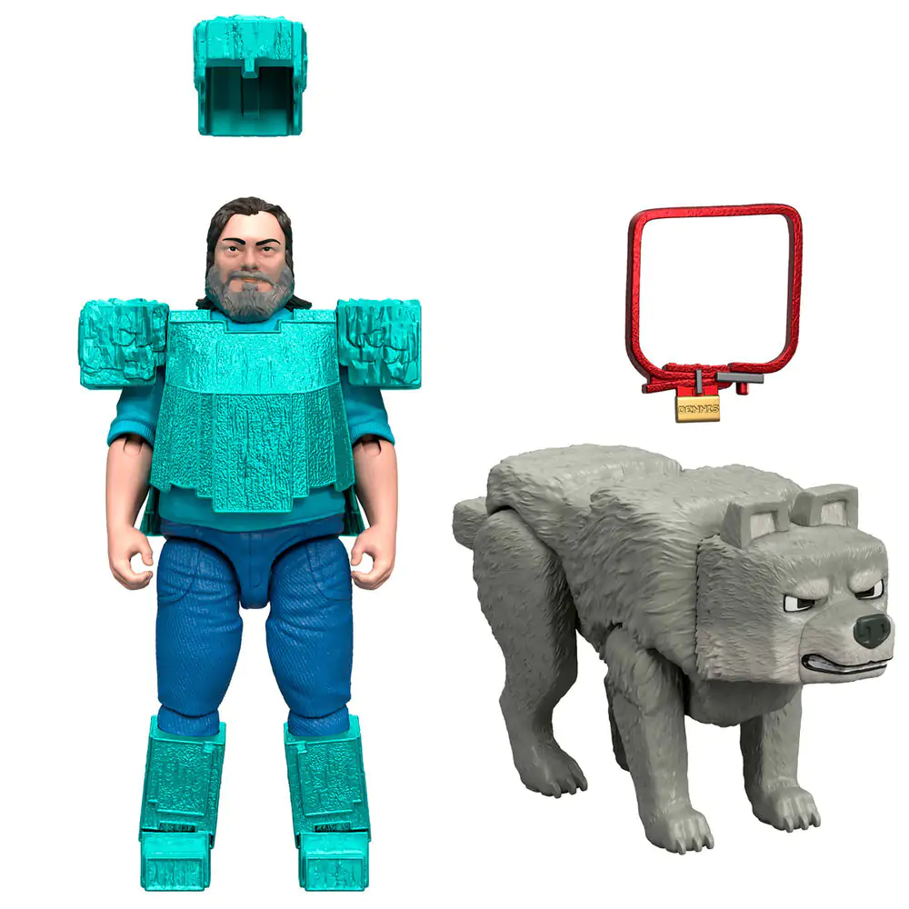 Minecraft The Movie Steve & Wolf set 2 figurici fotografija izdelka