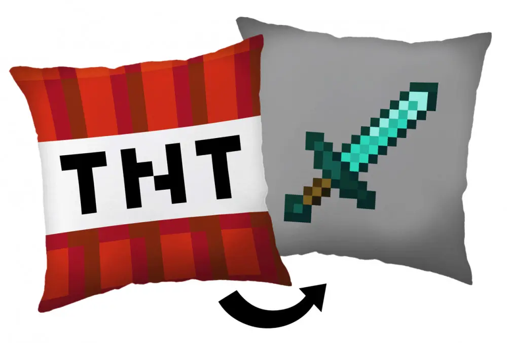 Minecraft TNT Sword blazina, okrasna blazina 40*40 cm fotografija izdelka