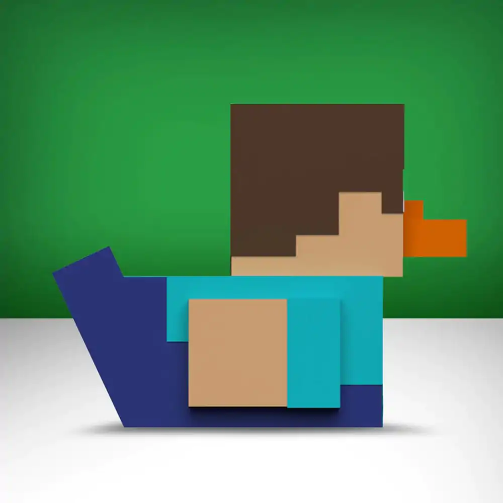 Minecraft Tubbz PVC figura Steve 1. izdaja 10 cm fotografija izdelka